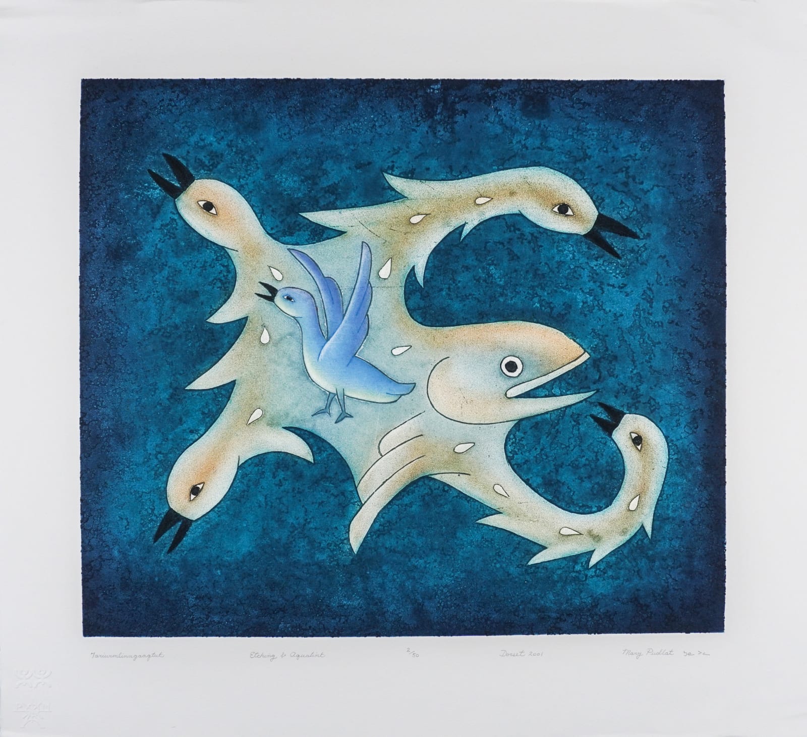 MARY PUDLAT (1923-2001) KINNGAIT (CAPE DORSET), Tariurmiinngaaqtut (From the Seal), 2001 #18