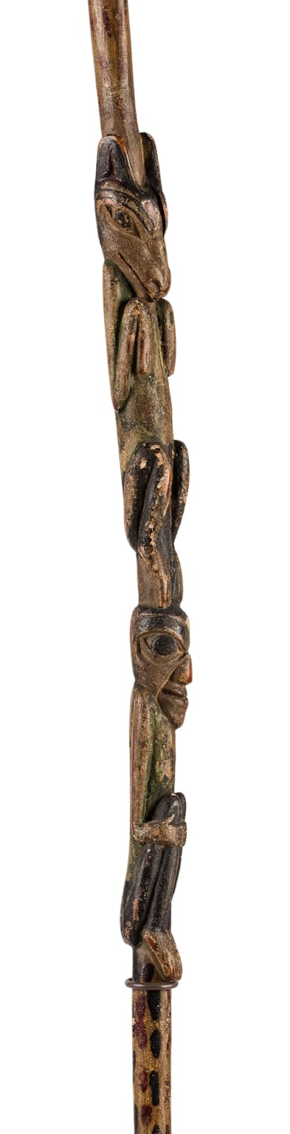 UNIDENTIFIED TLINGIT OR TSIMSHIAN ARTIST, Speaker's Staff, c. 1880