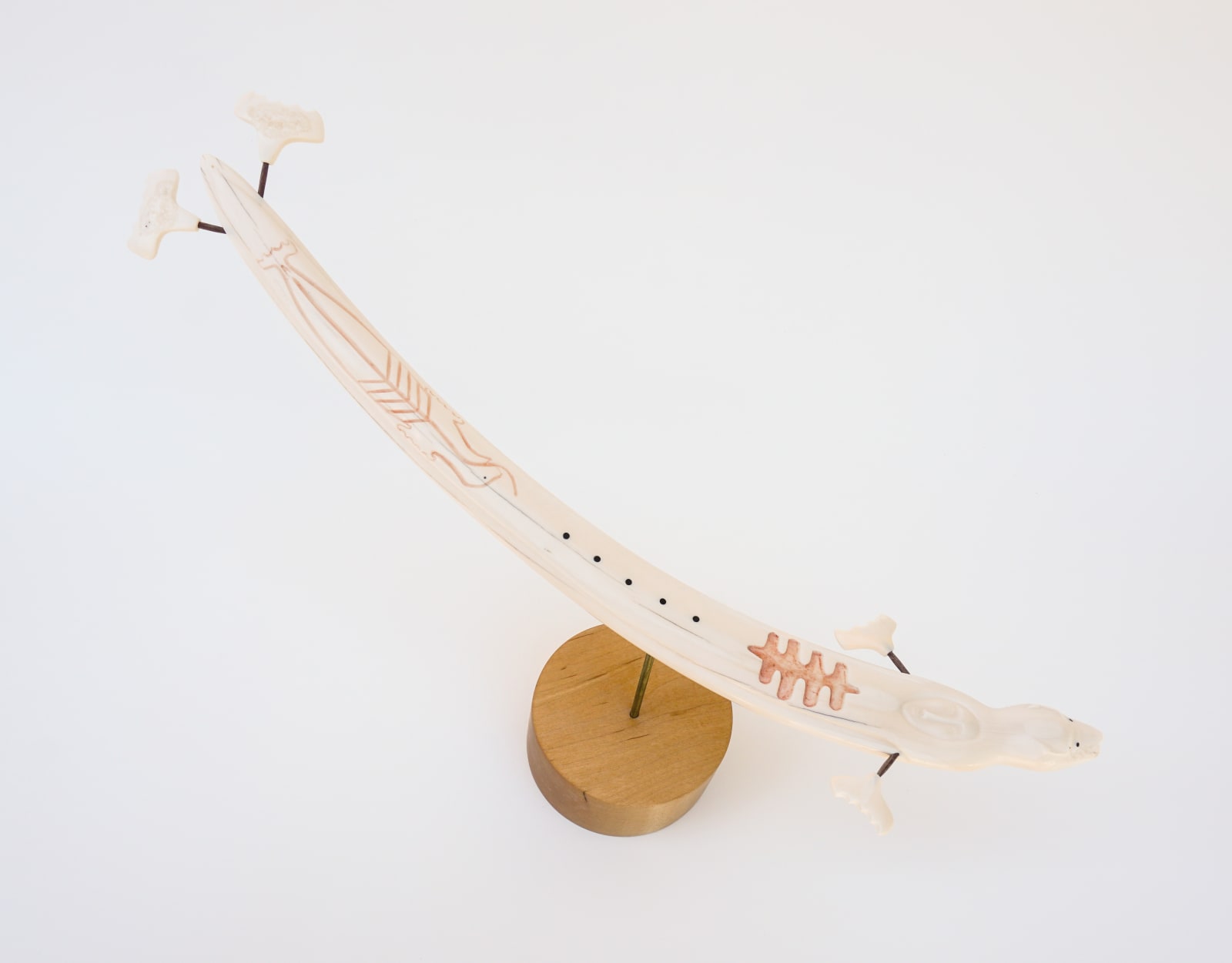 SUSIE PAALLENGETAQ SILOOK (1960-), SIBERIAN YUPIK / INUPIAQ), Swimming Walrus Shaman with Snow Goggles, 2012