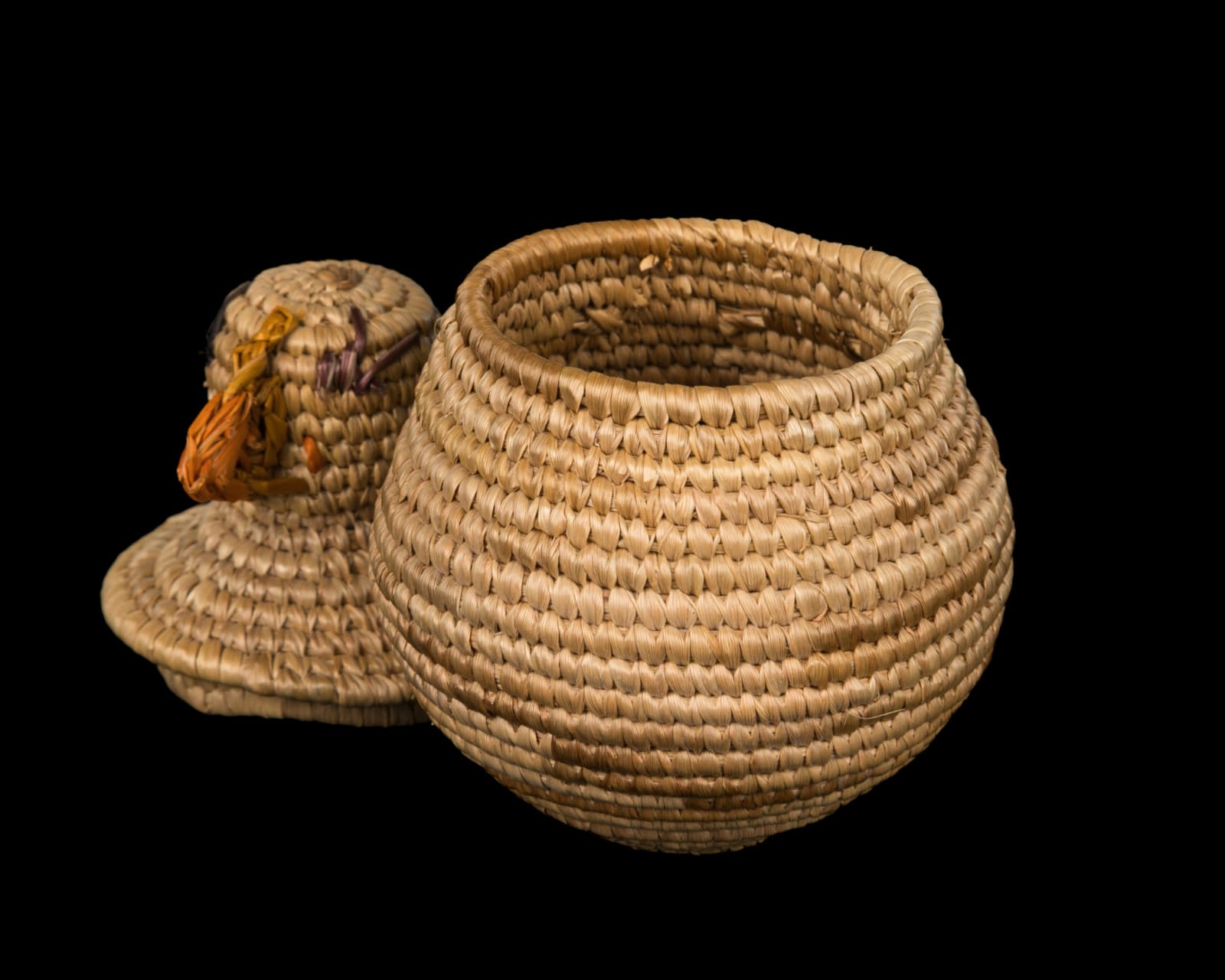 JULIE EUGENE SHOR (1936-2019), CUP’IG, NUNIVAK ISLAND, ALASKA, Puffin Basket, 1992