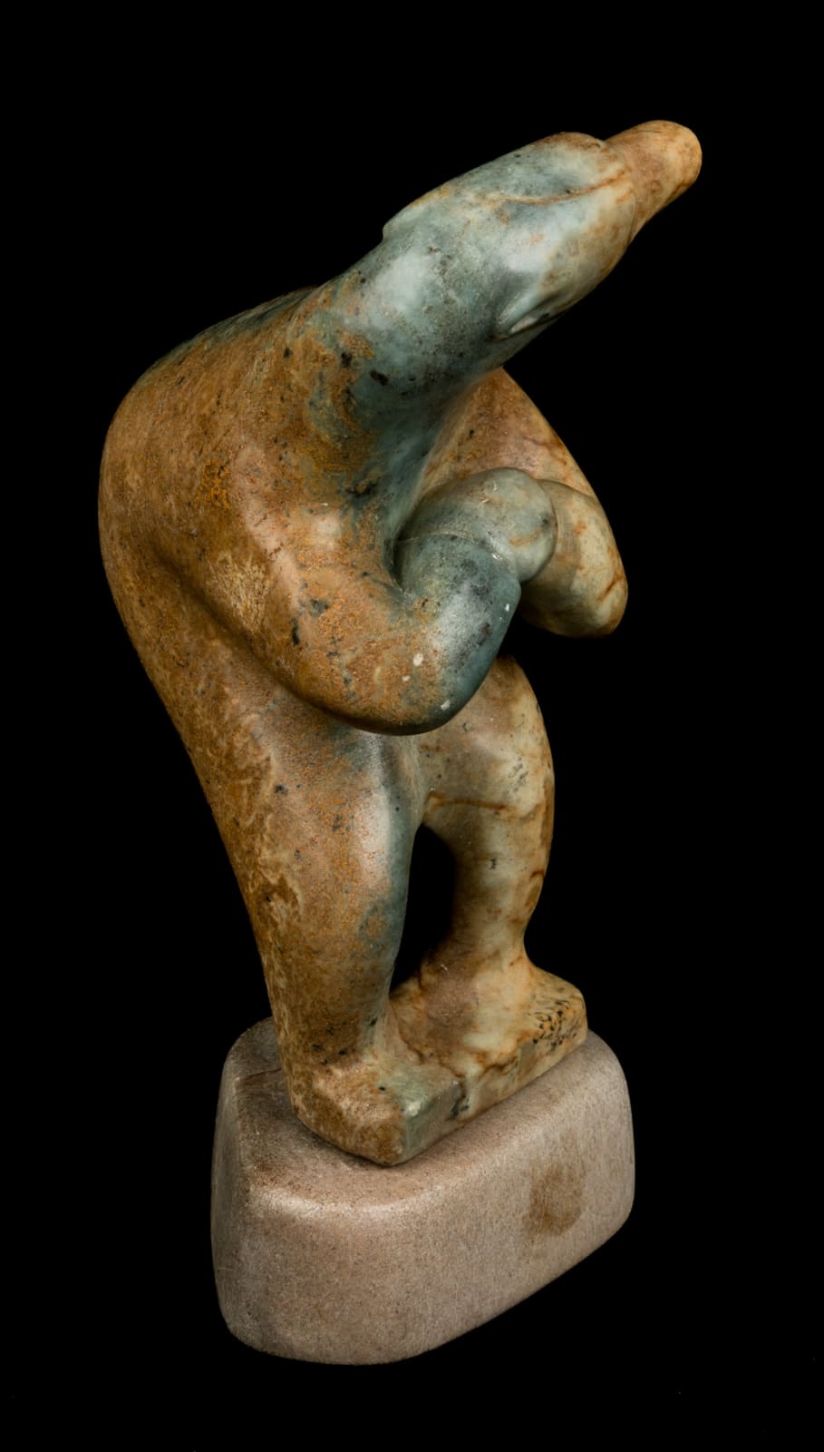 ABRAHAM ANGHIK RUBEN, O.C. (1951-), PAULATUK / SALT SPRING ISLAND, B.C.., Polar Bear Shaman with Clasped Hands, 2000s