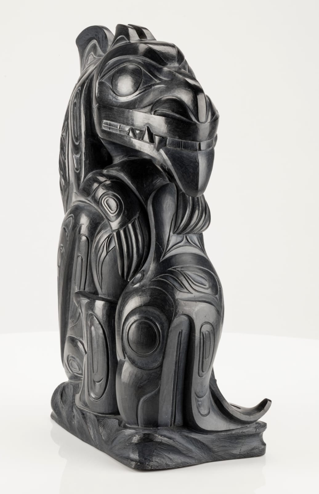 GARY MINAKER-RUSS (1958-2025), MASSET, HAIDA GWAII, Haida Wasco Capturing Two Killer Whales, September 1997