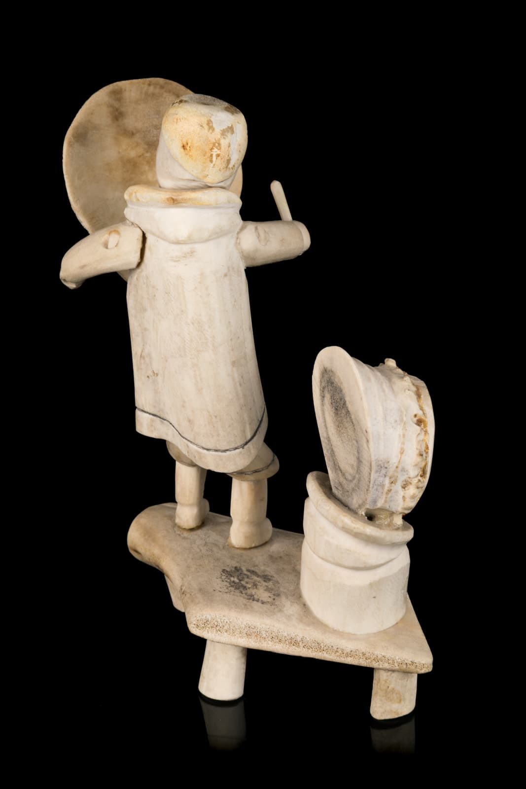 ROMEO EEKERKIK (1923-1983) ARVIAT (ESKIMO POINT), Drum Dancer Conjuring Spirit, late 1970s / early 1980s