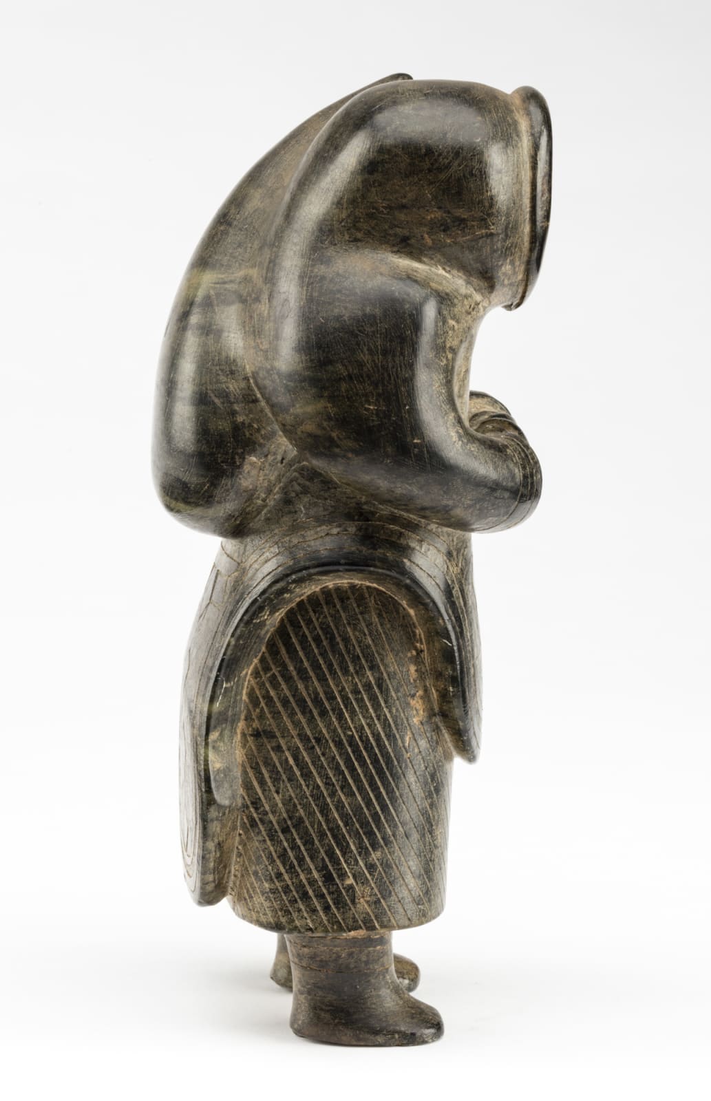 UNIDENTIFIED ARTIST, KINNGAIT (CAPE DORSET), Standing Mother and Child, early 1950s