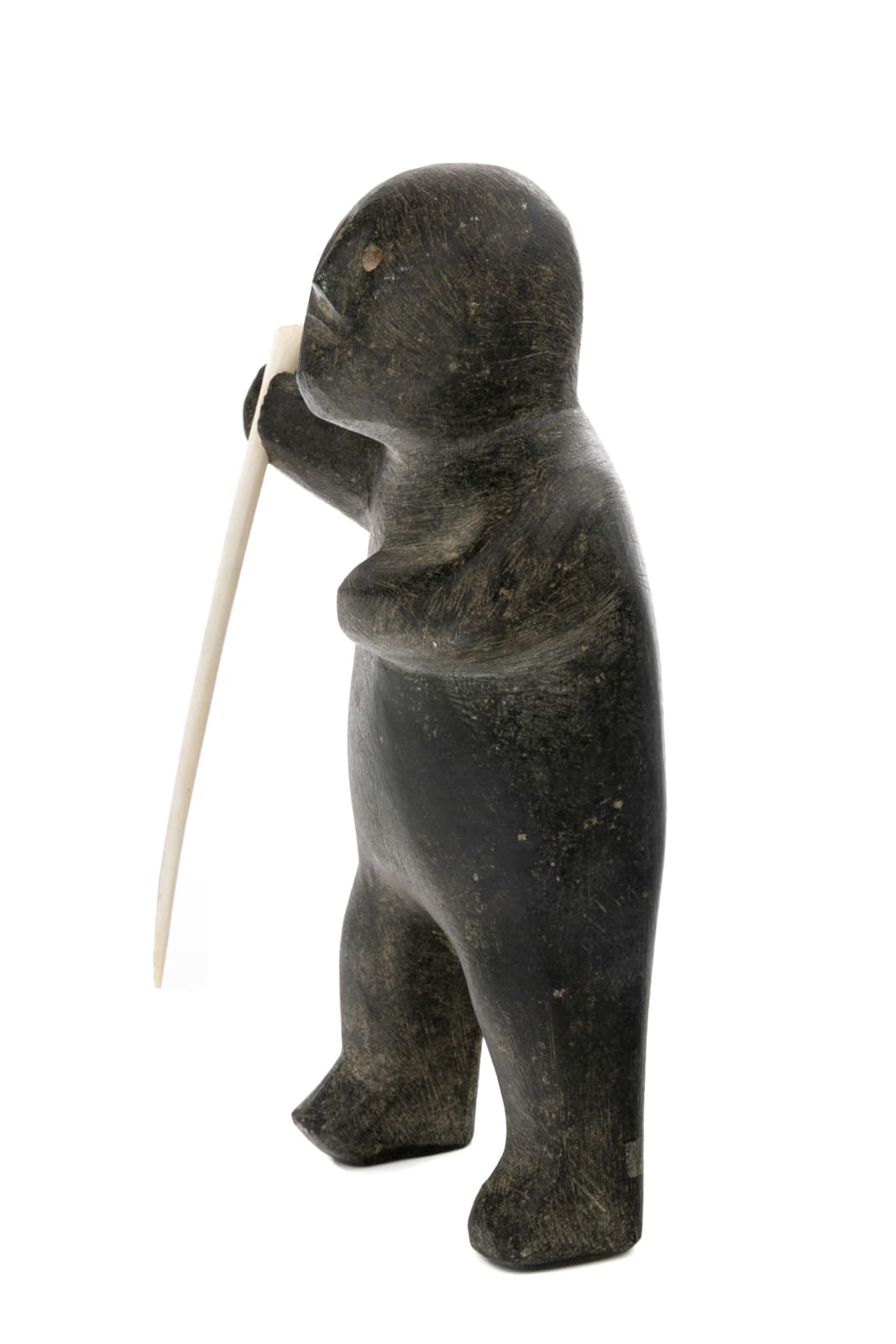 MARC ALIKASWA (1928-2008) ARVIAT (ESKIMO POINT), Man with Snow Probe, mid-late 1970s