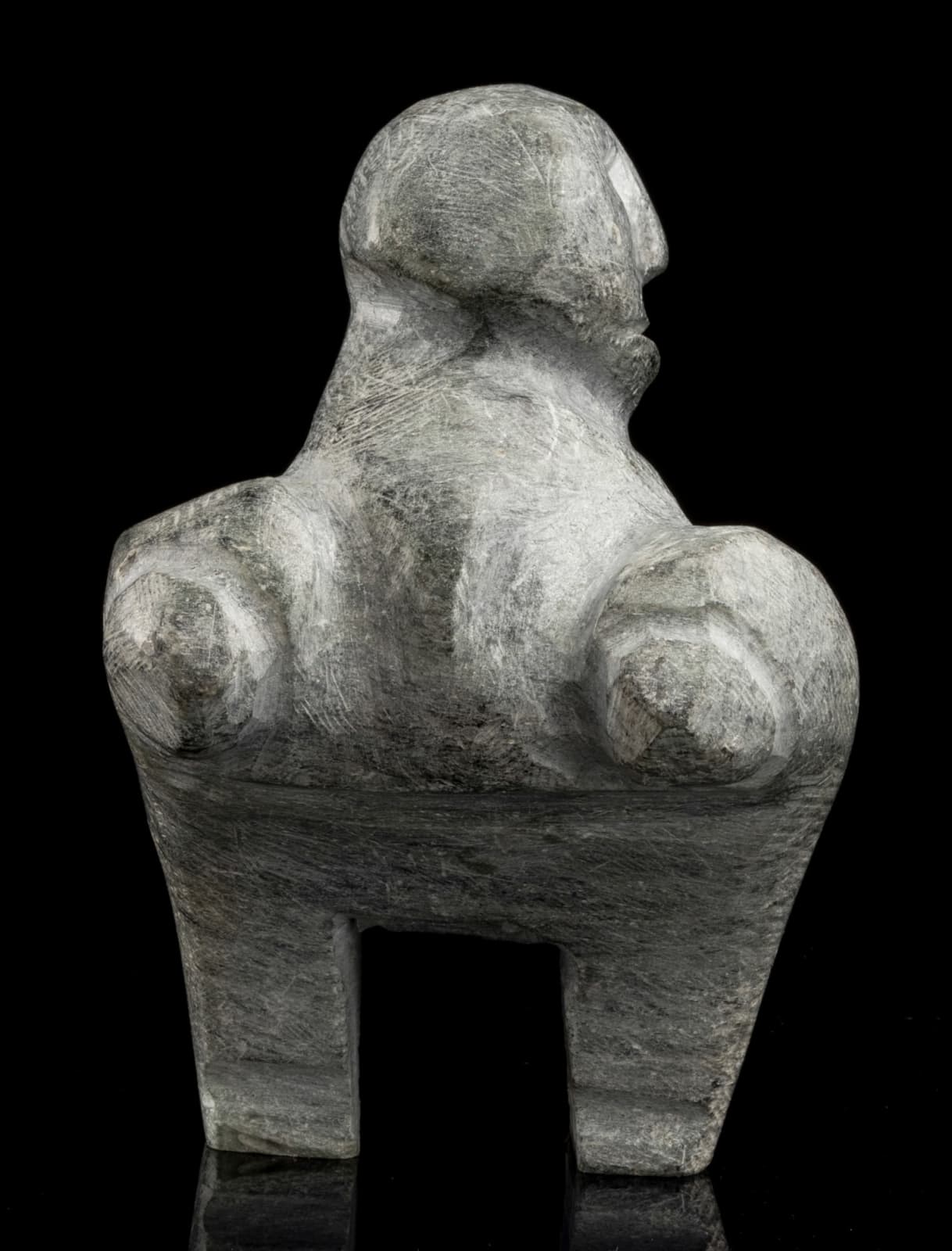 JOHN KAVIK (1897-1993) KANGIQLINIQ (RANKIN INLET), Mother Checking on Her Infant, 1980