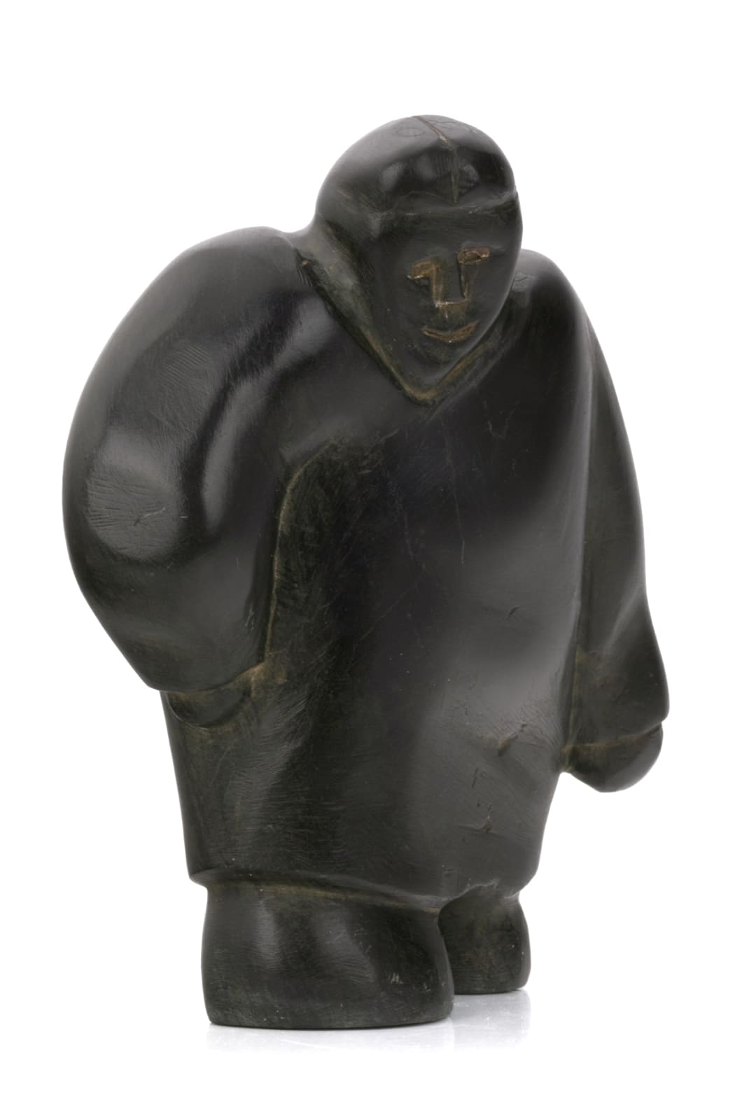 FANNY ARNGNAKIK ARNASUNGAAQ (1929-2001) QAMANI'TUAQ (BAKER LAKE), Happy Man, Starting a Journey, c. 1980