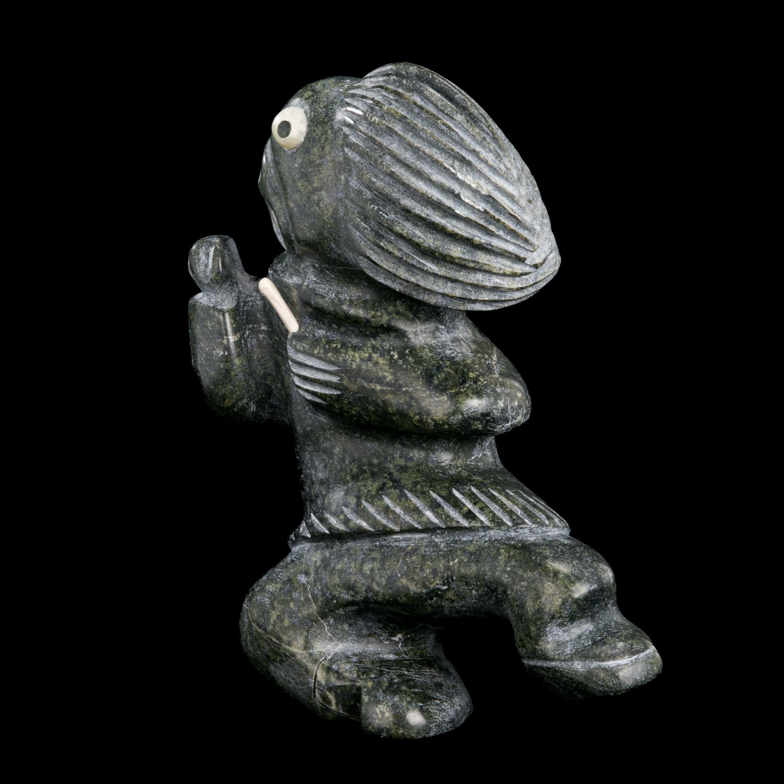 Probably JUDAS ULLULAQ (1937-1999), UQSUQTUUQ (GJOA HAVEN), Running Hunter, 1990s
