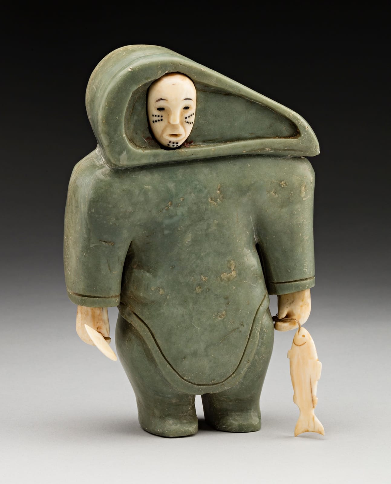 UNIDENTIFIED ARTIST, PROBABLY SANIKILUAQ (BELCHER ISLANDS), Fisherwoman, early 1950s