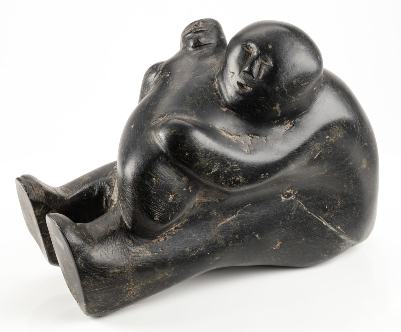 DAVID IKUTAAQ (1929-1984) QAMANI'TUAQ (BAKER LAKE), Father and Child, 1963