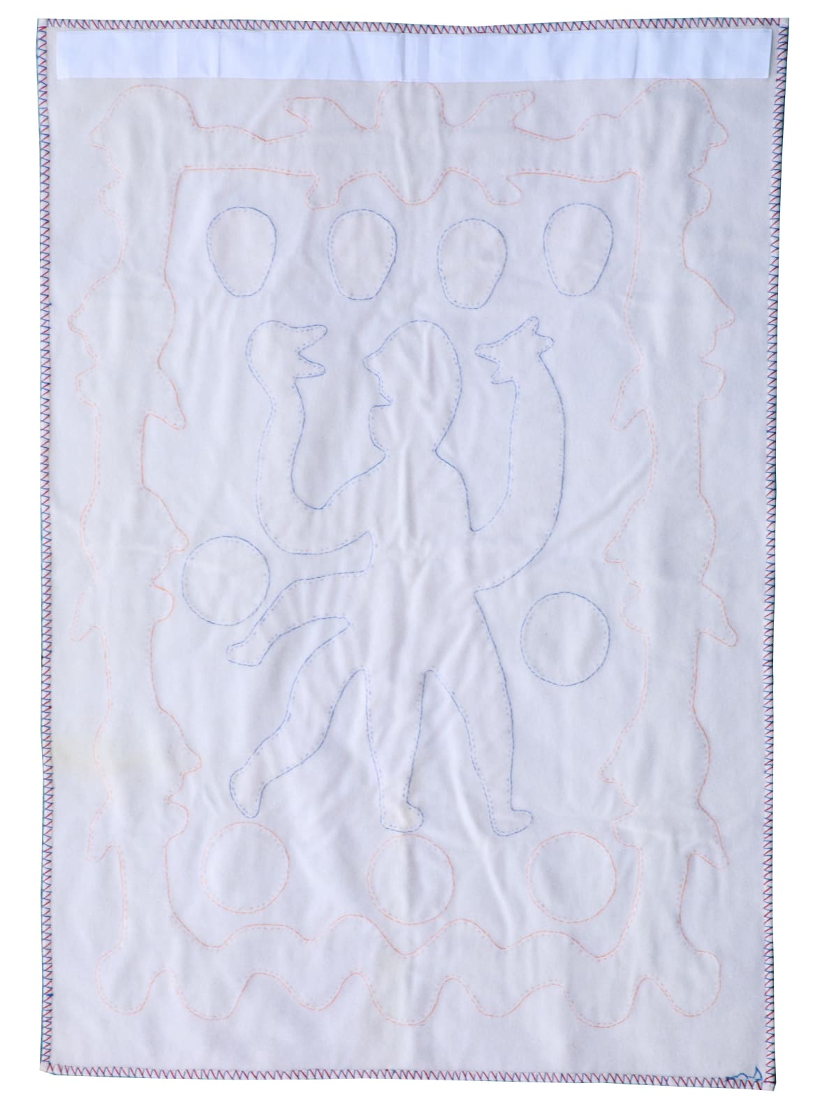 IRENE AVAALAAQIAQ TIKTAALAAQ (1941-) QAMANI'TUAQ (BAKER LAKE), Untitled Work on Cloth, early-mid 1970s