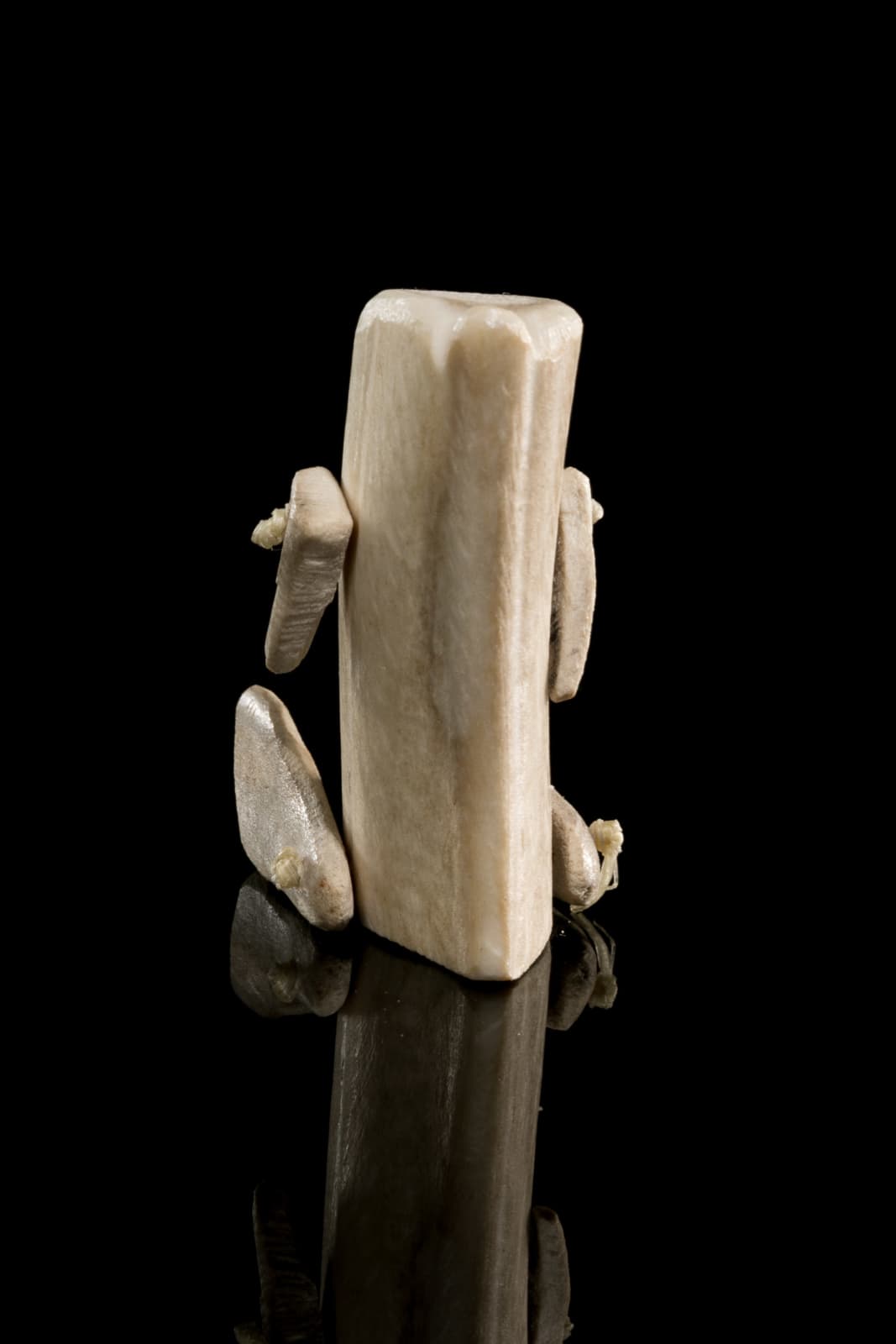 Attr: LUKE ANOWTALIK (1932-2006) ARVIAT (ESKIMO POINT), Seated Inuk (Articulated Doll), mid 1970s