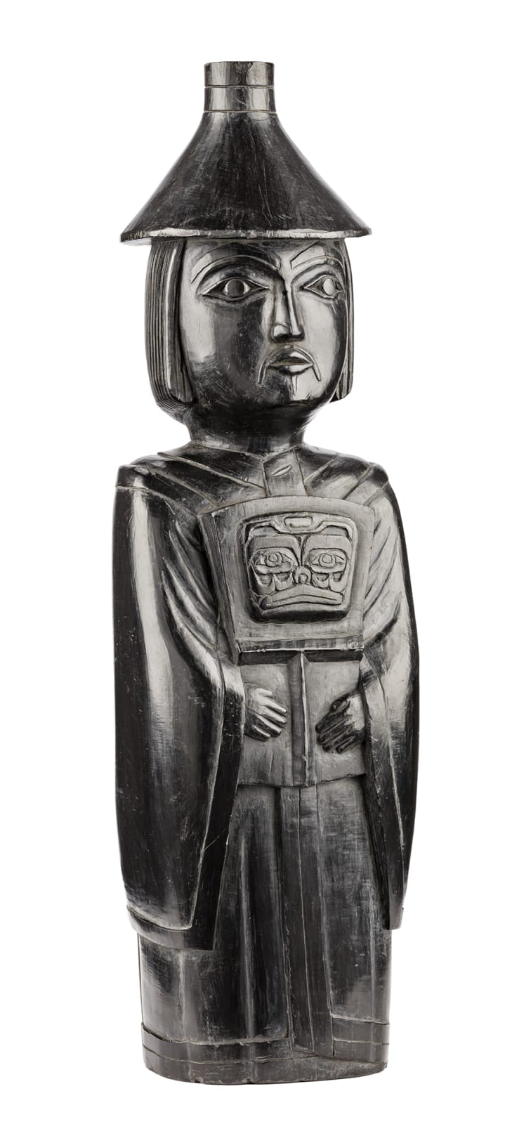 UNIDENTIFIED ARTIST, HAIDA, Haida Chief Holding a Copper, c. 1890