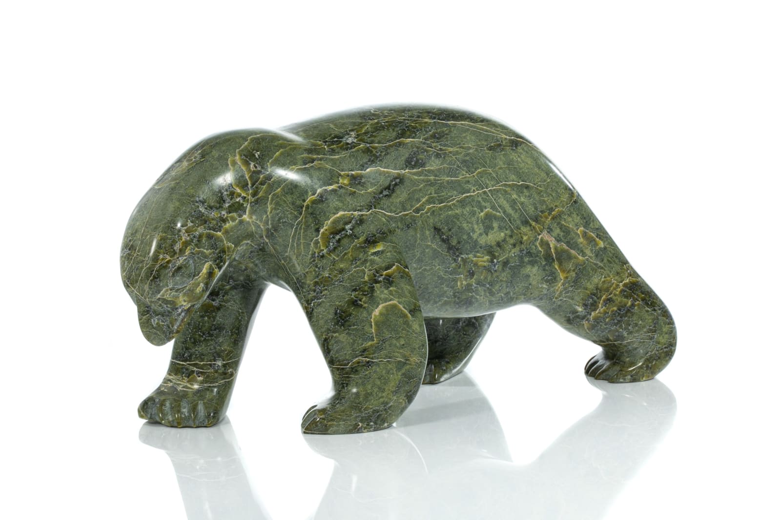 ASHEVAK TUNNILLIE (1956-2018) KINNGAIT (CAPE DORSET), Polar Bear Hawk Transformation, 1970s