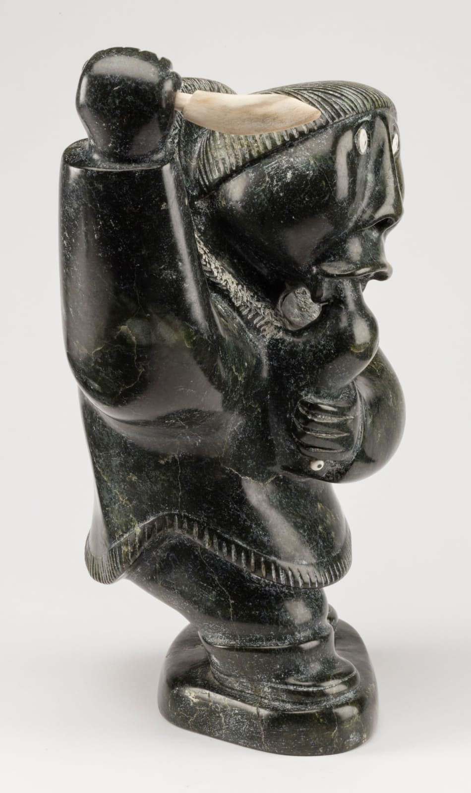 JUDAS ULLULAQ (1937-1999) UQSUQTUUQ (GJOA HAVEN), Hungry Fisherman, mid 1980s