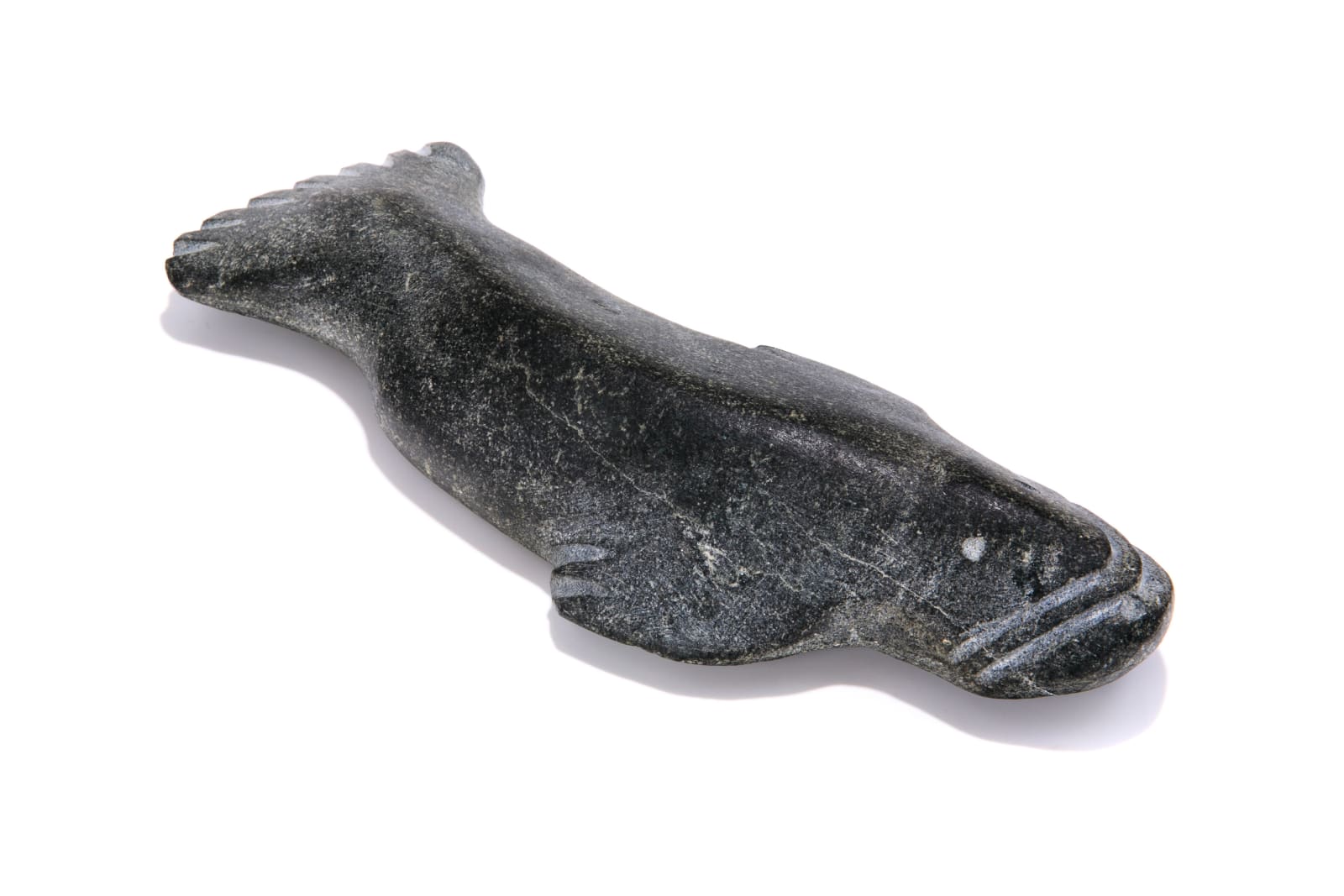 PUDLO PUDLAT (1916-1992) KINNGAIT (CAPE DORSET), Swimming Creature, 1960s