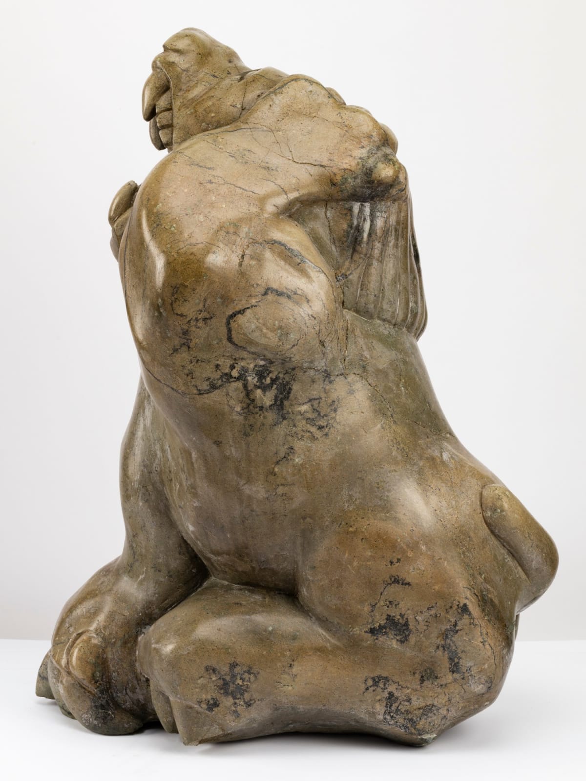 AQJANGAJUK SHAA, R.C.A. (1937-2019) KINNGAIT (CAPE DORSET), Lion, c. 1971