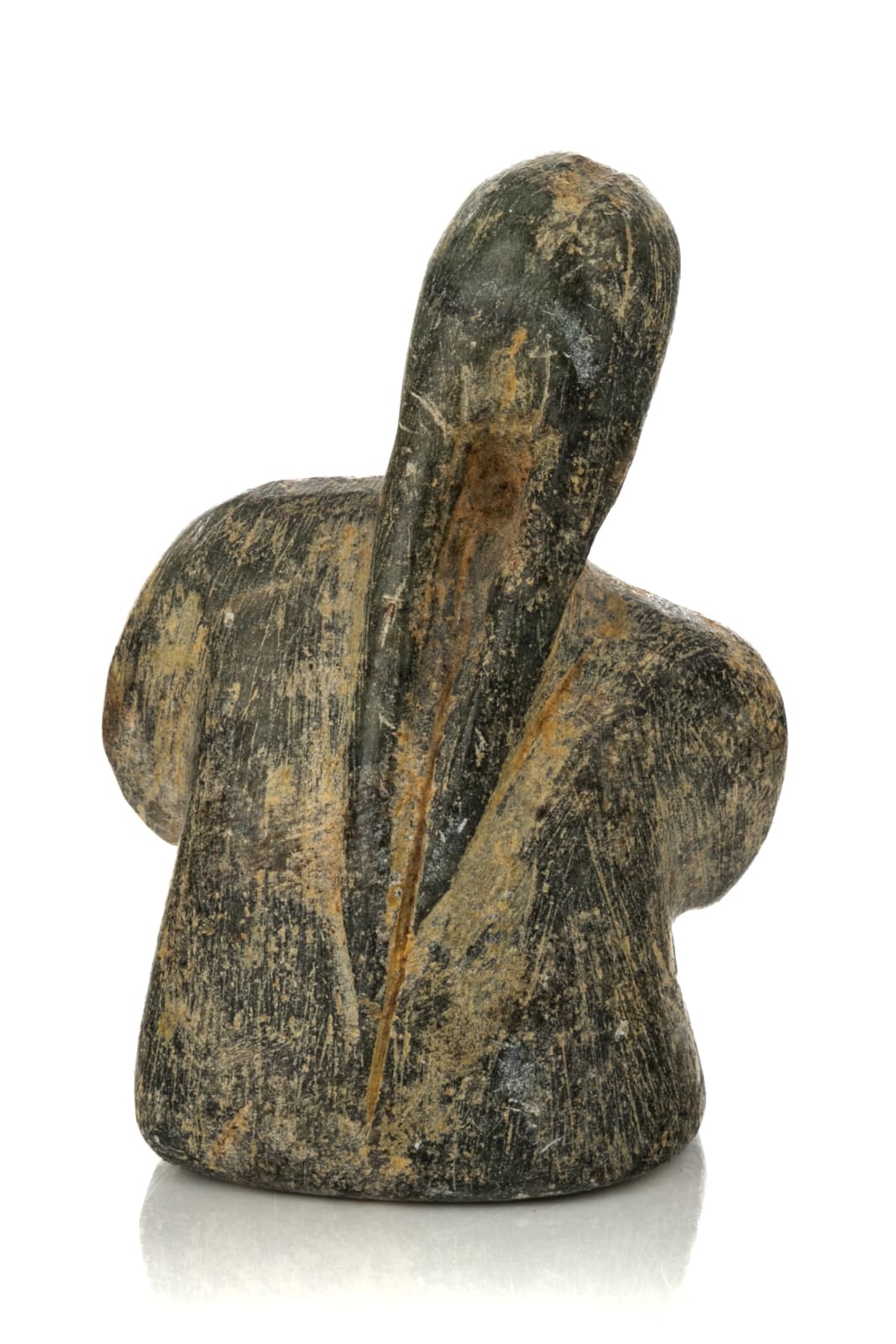 UNIDENTIFIED ARTIST, NAUJAAT (REPULSE BAY), Half Length Bust of a Woman with Plaited Hair, c. 1970
