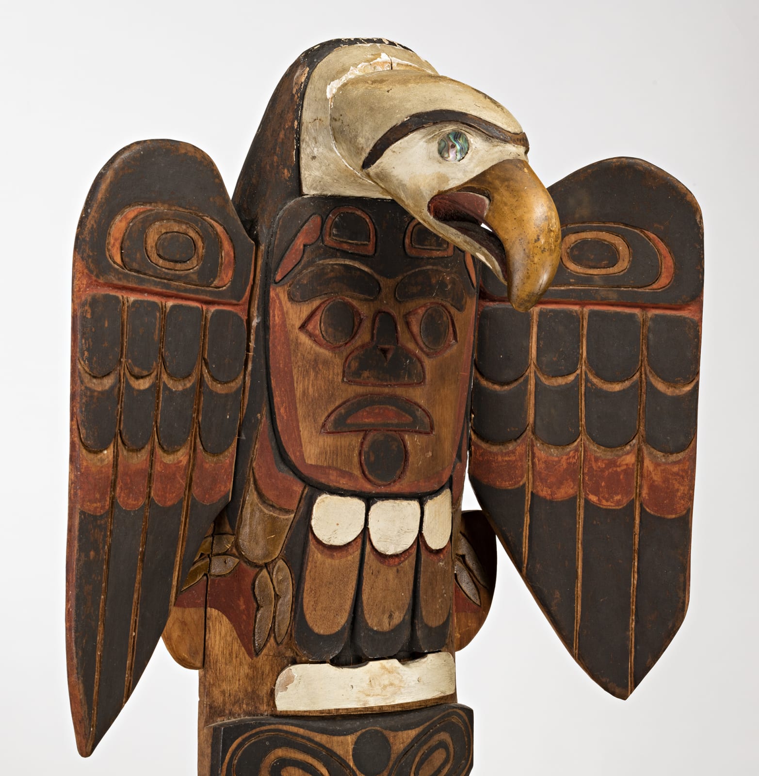 UNIDENTIFIED ARTIST, HEILTSUK, Monumental Model Totem Pole, early 20th century