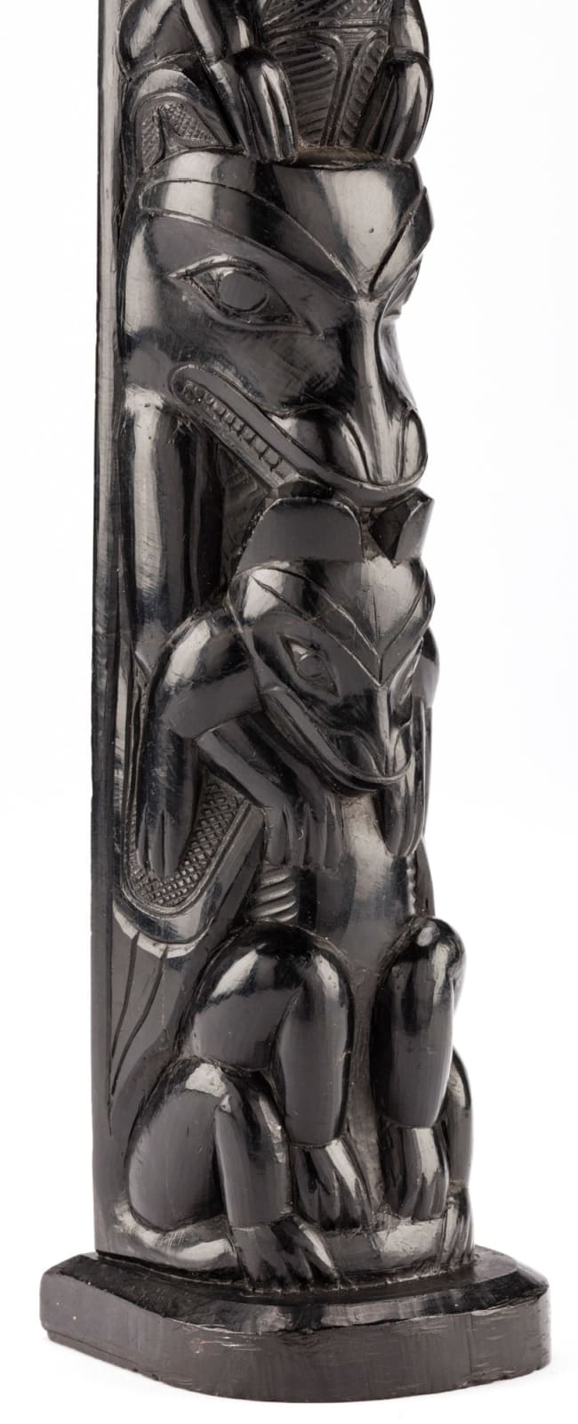 CHARLES EDENSHAW (DAAX’IGANG or TAHAYGEN) (1839-1920), MASSET, HAIDA GWAII, Model Totem Pole, c. 1900-10