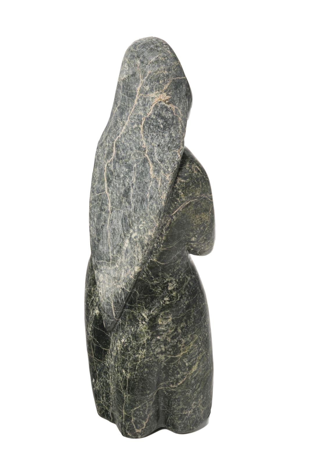 OVILOO TUNNILLIE, R.C.A. (1949-2014) KINNGAIT (CAPE DORSET), Woman Holding a Book, early 2000s