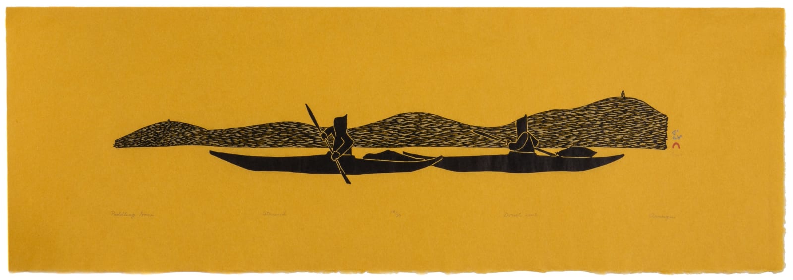 ARNAQU ASHEVAK (1956-2009) KINNGAIT (CAPE DORSET), Paddling Home, 2002 #1