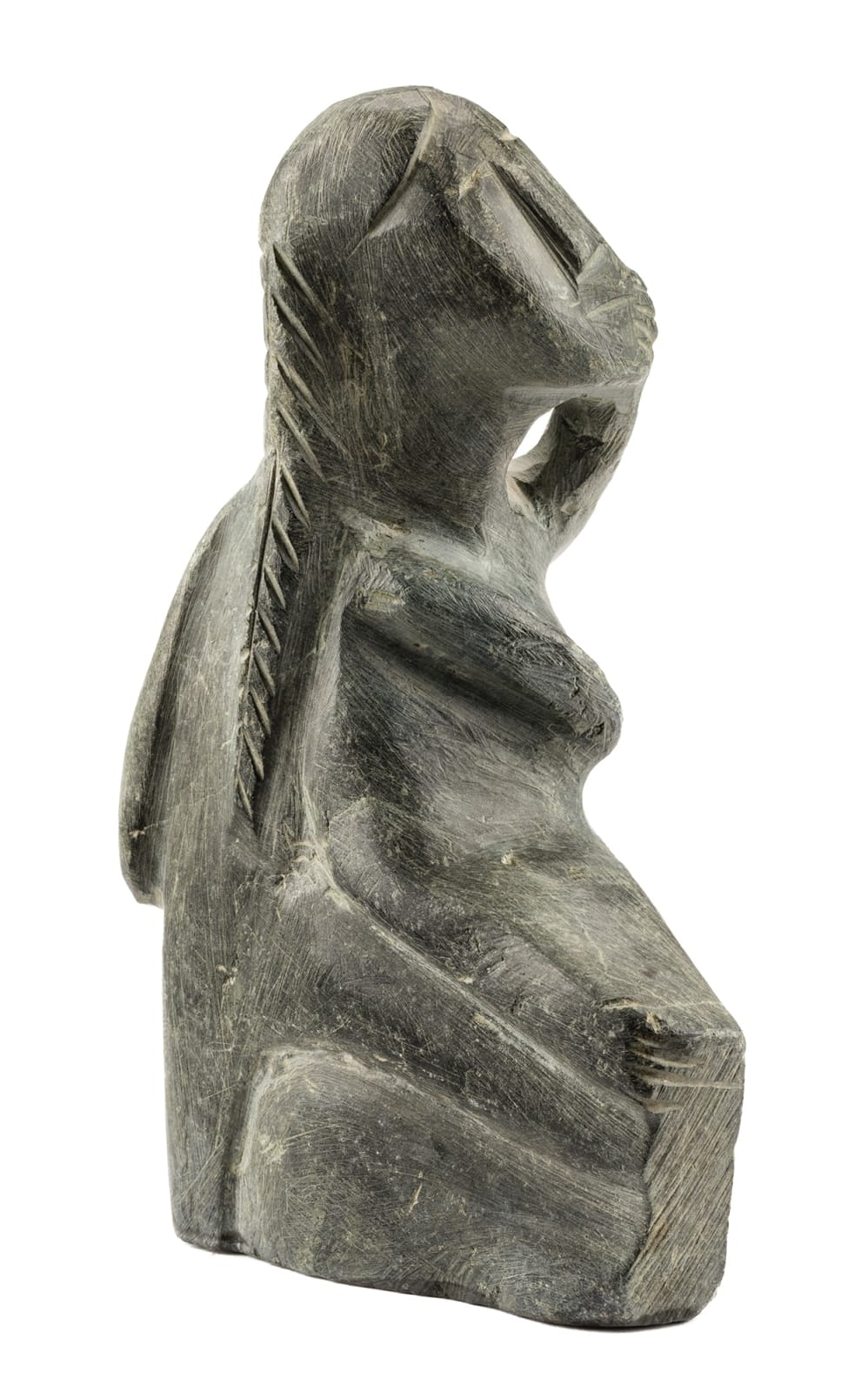 ELIZABETH NUTARAALUK AULATJUT (1914-1998) ARVIAT (ESKIMO POINT), Woman with Child, c. 1970-72