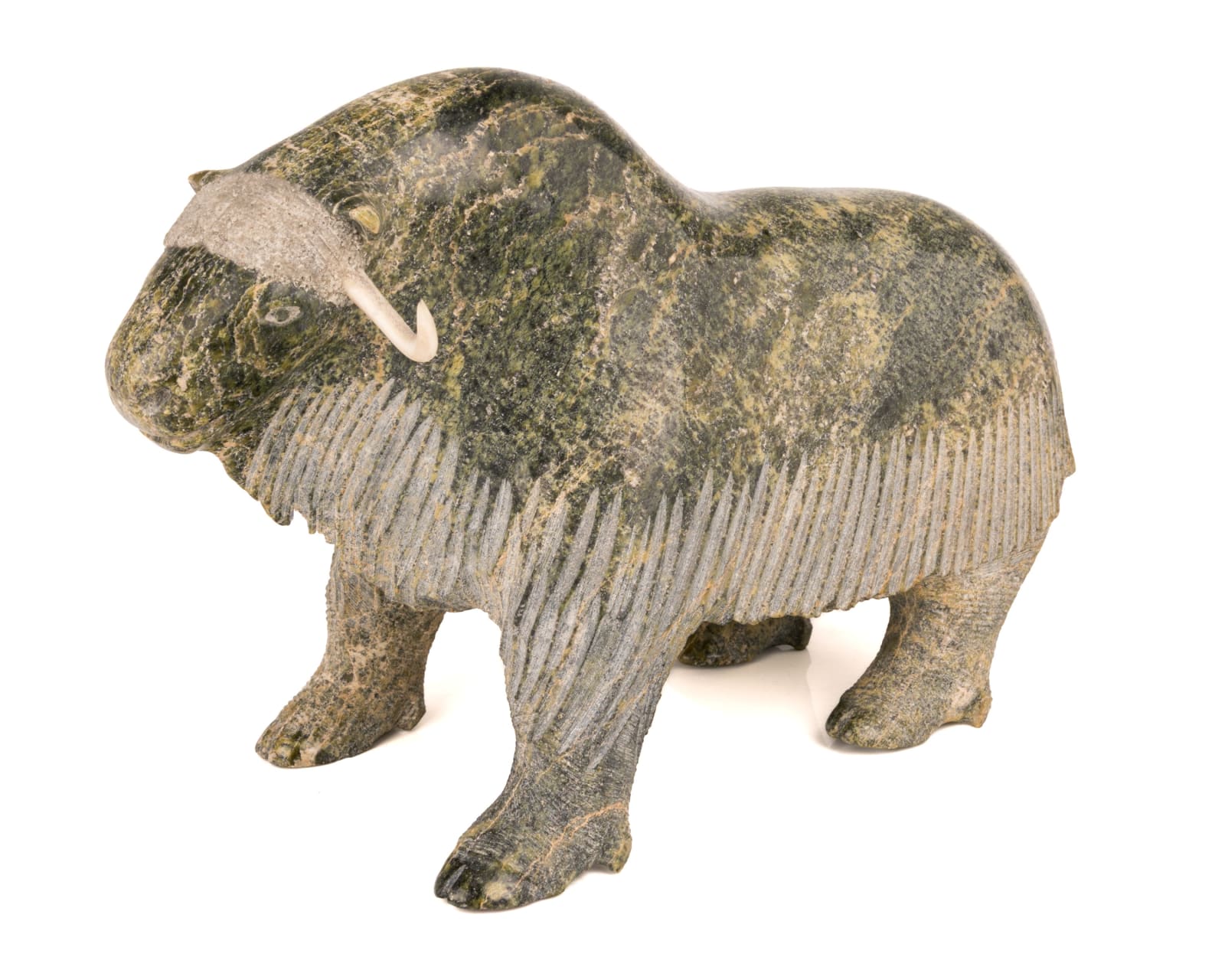 NUYALIAQ QIMIRPIK (1937-2007) Kimmirut (Lake Harbour), Standing Muskox, mid 1990s