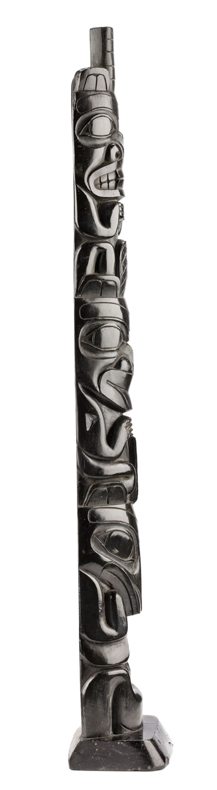 UNIDENTIFIED ARTIST, HAIDA, Model House Entry Totem Pole, c. 1870-80