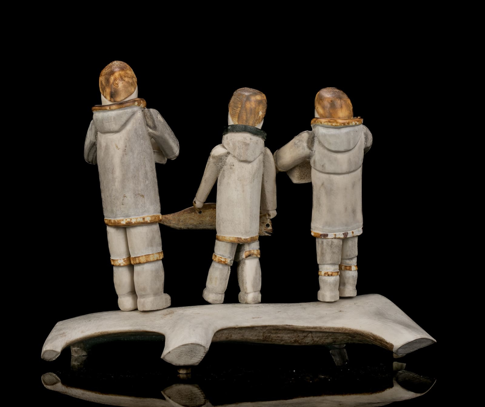 ROMEO EEKERKIK (1923-1983) ARVIAT (ESKIMO POINT), Making a Living, 18 February 1976