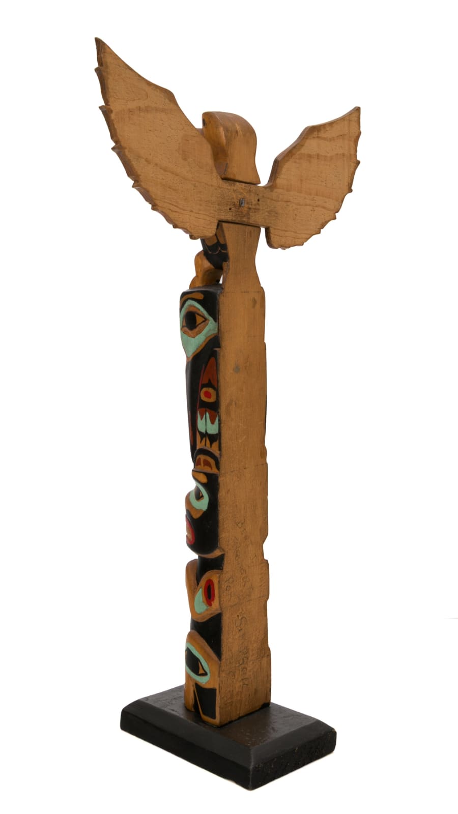 BERT J. ROBERTS, TSIMSHIAN, Model Totem Pole, c. 1960