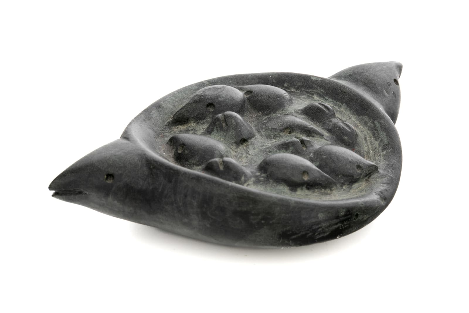 MIRIAM NANURLUK QIYUK (1933-2016), QAMANI'TUAQ (BAKER LAKE), Birds with Nest, mid 1980s