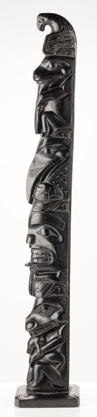 PAUL JONES (c. 1847-1927), SKIDEGATE, HAIDA GWAII, Model Totem Pole, c. 1900-1920
