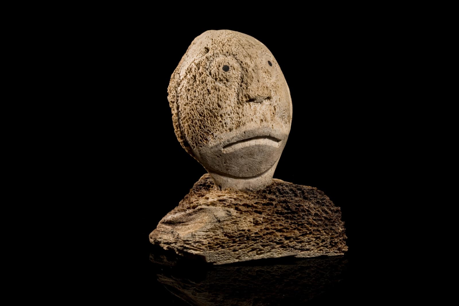 UNIDENTIFIED INUIT ARTIST, EASTERN CANADIAN ARCTIC, Head of Surprised Man, mid-late 1970s