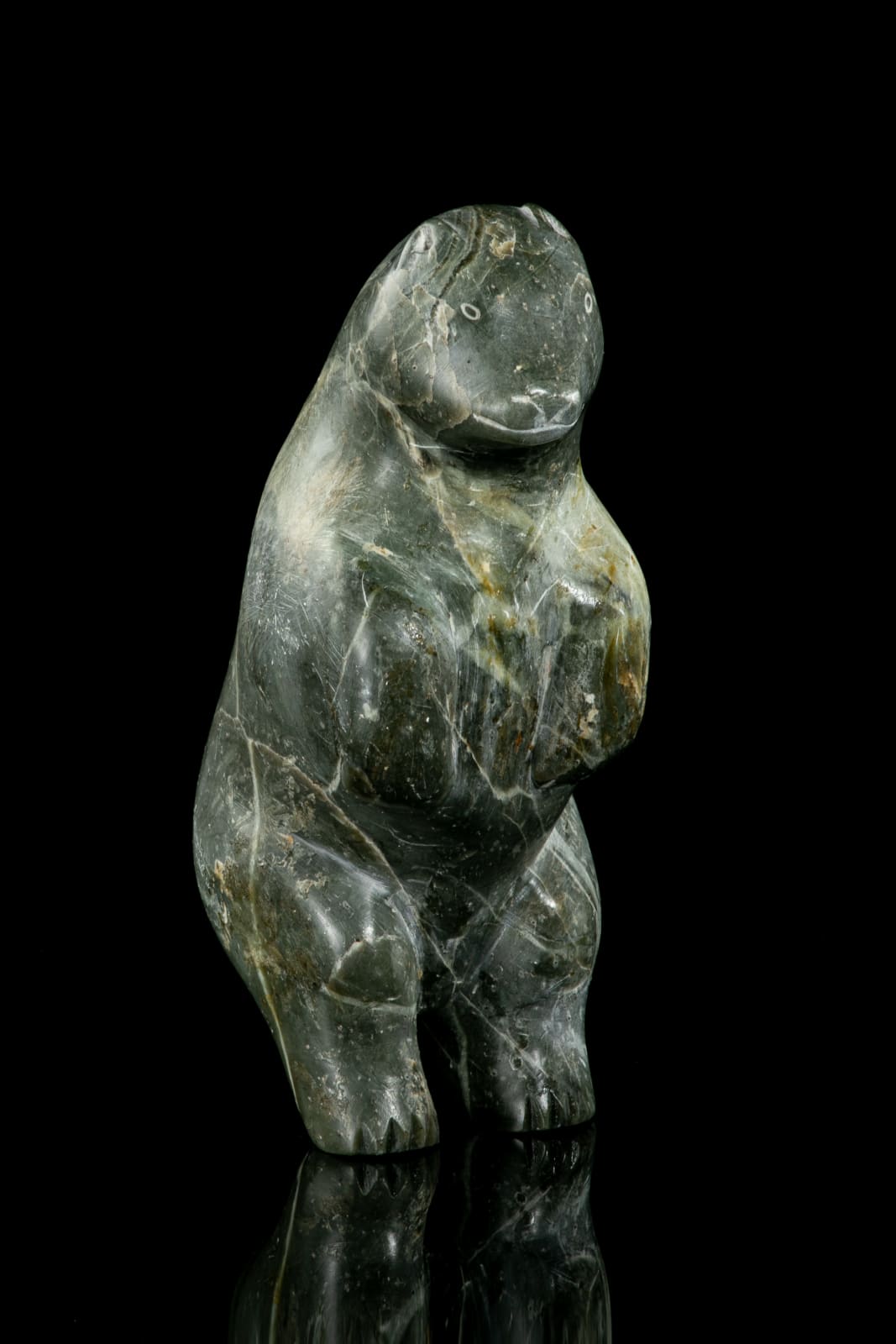 MATHEW AQIGAAQ (1940-2010) QAMANI'TUAQ (BAKER LAKE), Standing Polar Bear, c. 1963-5