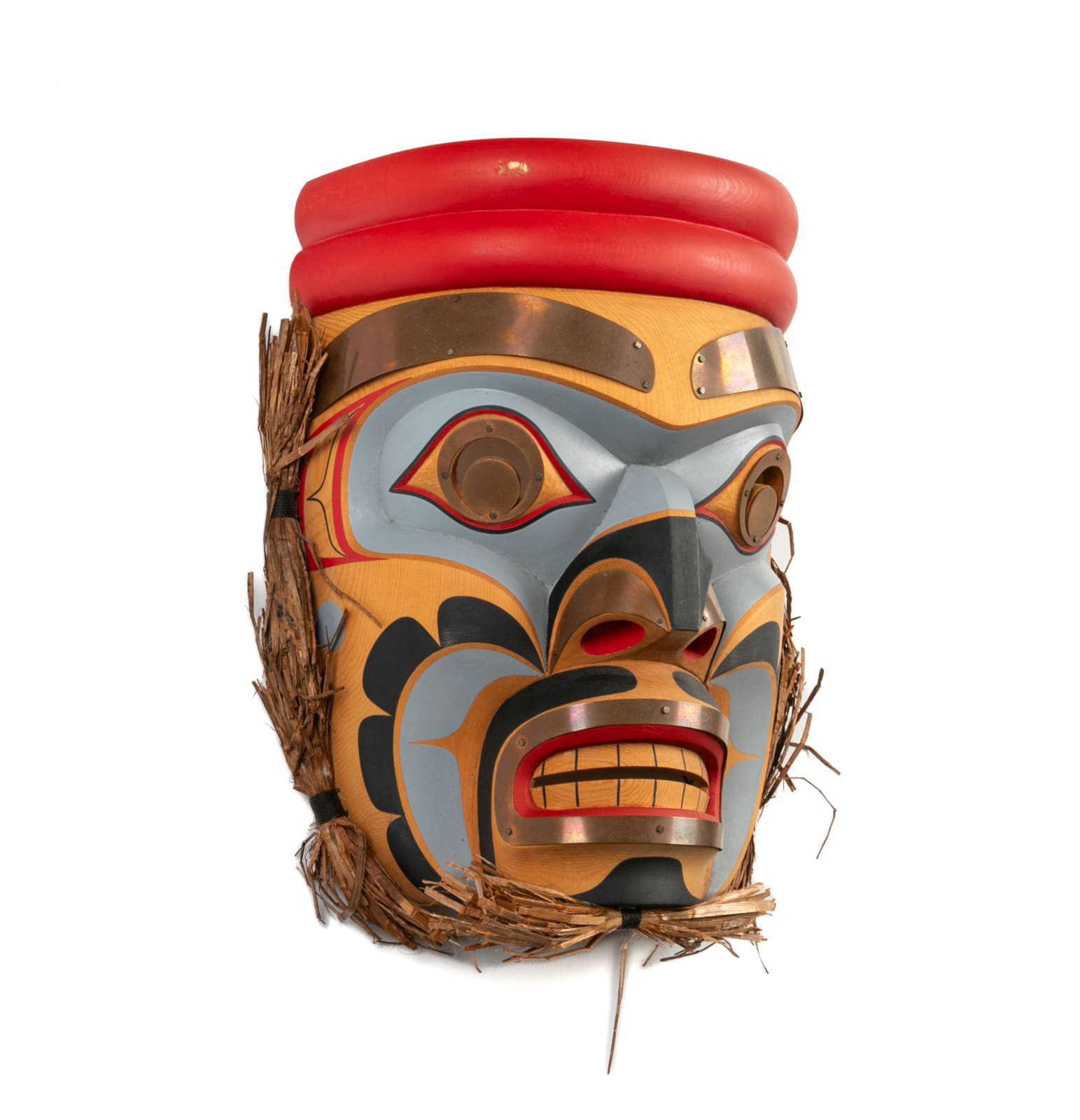 JAY BRABANT (1970-) CREE, VICTORIA, B.C., Kwakwa̱ka̱ʼwakw Style Chief Mask, Aug 1999
