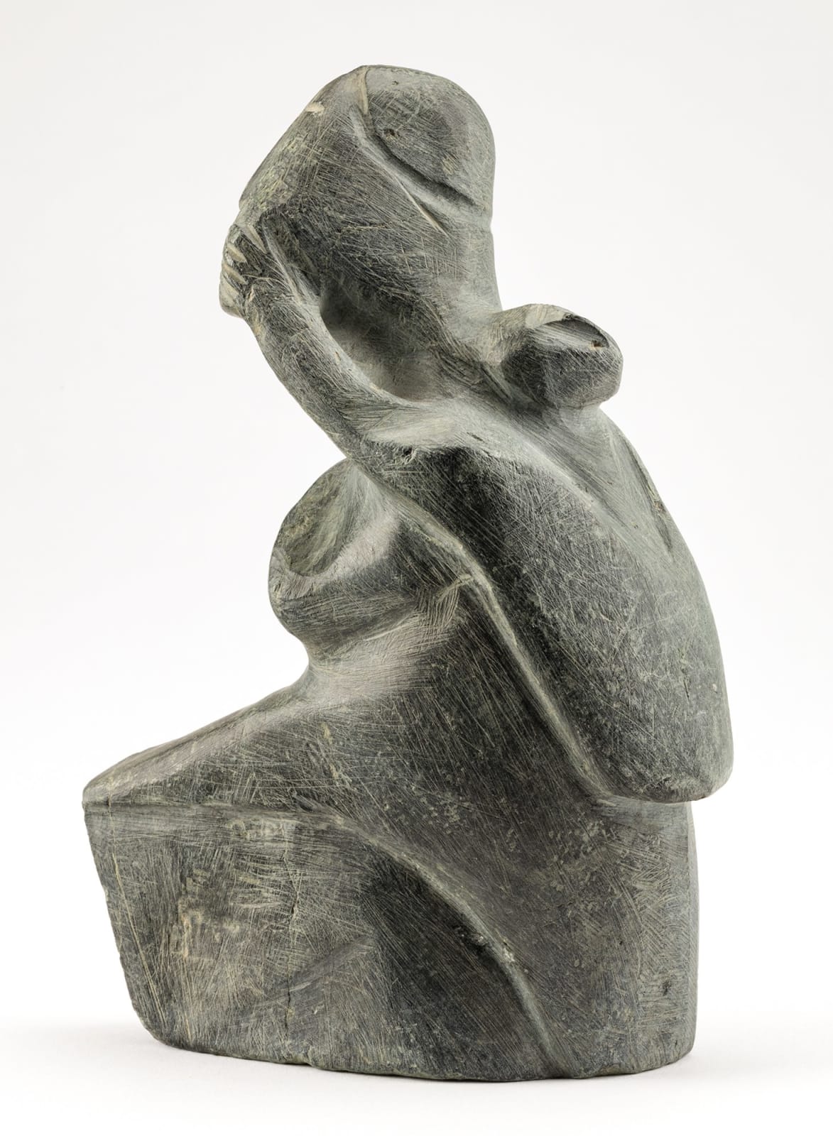 ELIZABETH NUTARAALUK AULATJUT (1914-1998) ARVIAT (ESKIMO POINT), Woman with Child, c. 1970-72