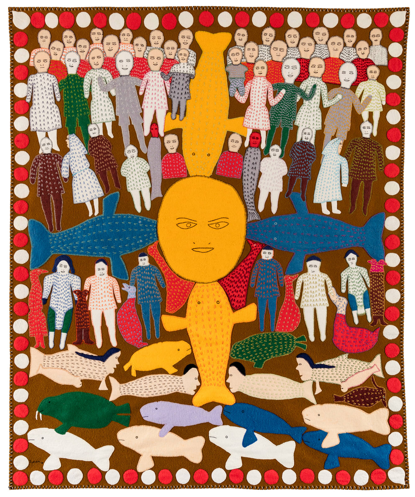 MARION TUU'LUQ (1910-2002) QAMANI'TUAQ (BAKER LAKE ), Prayer Meeting, 1989