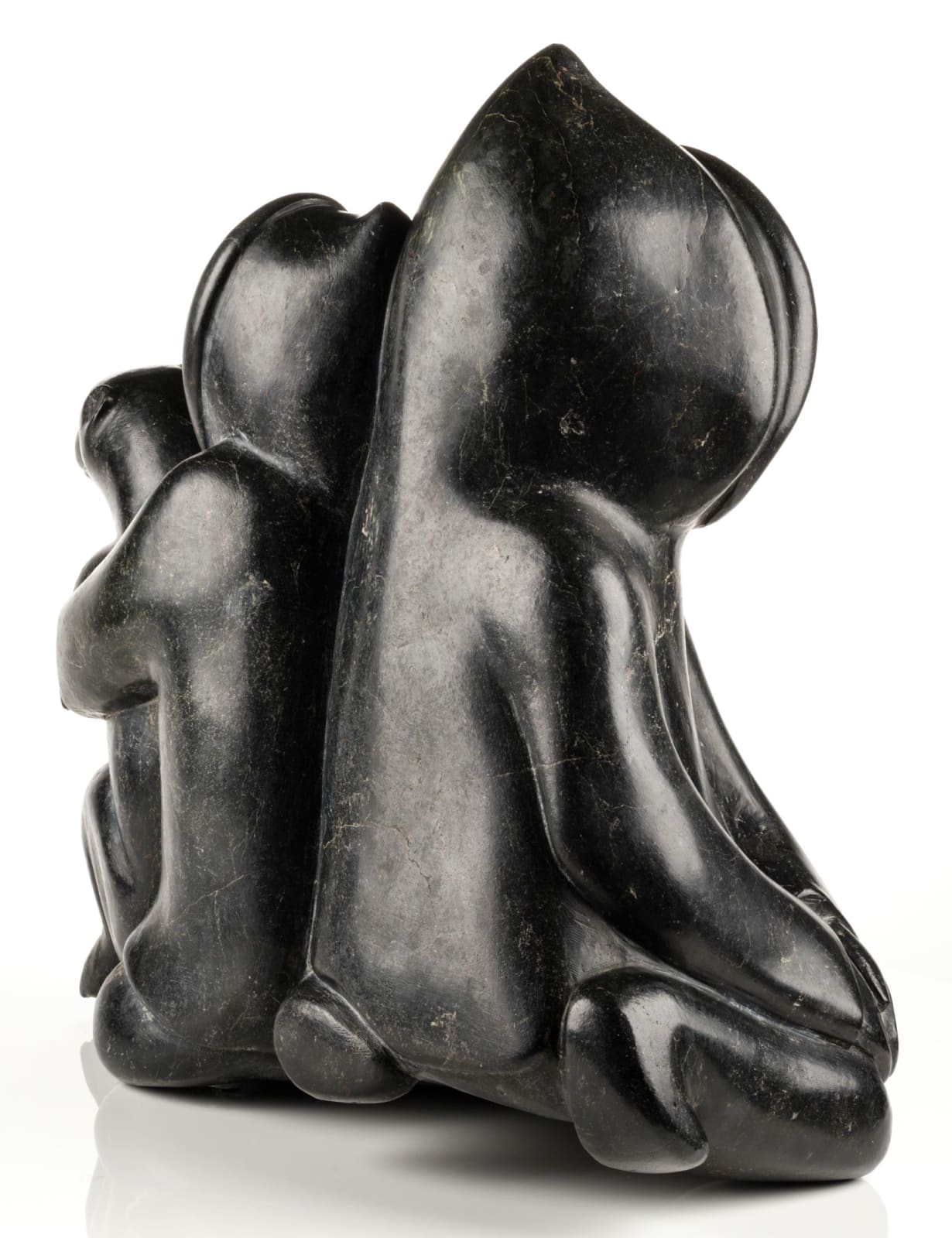 SAGGIAKTOK SAGGIAKTOK (1932-) KINNGAIT (CAPE DORSET), Couple with Dog, c. 1965