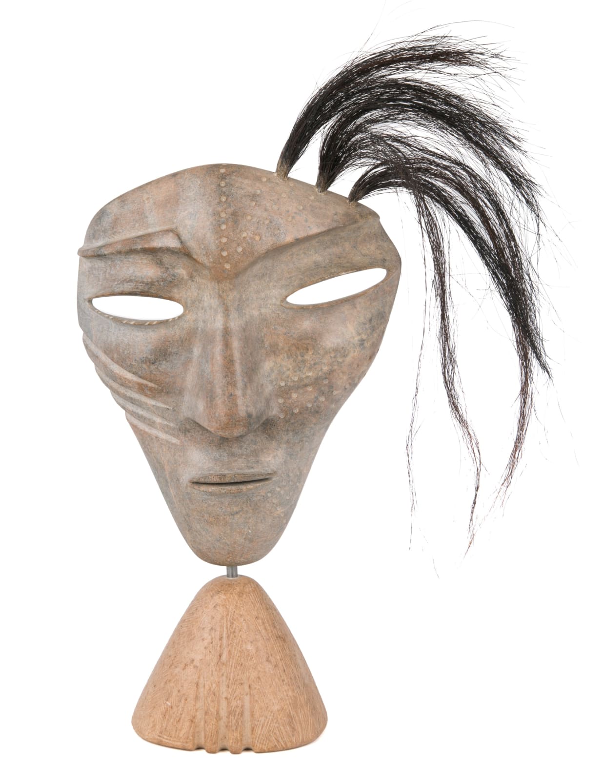 DAVID RUBEN PIQTOUKUN (1950-) PAULATUK / ONTARIO, Maskette on Base, 2001