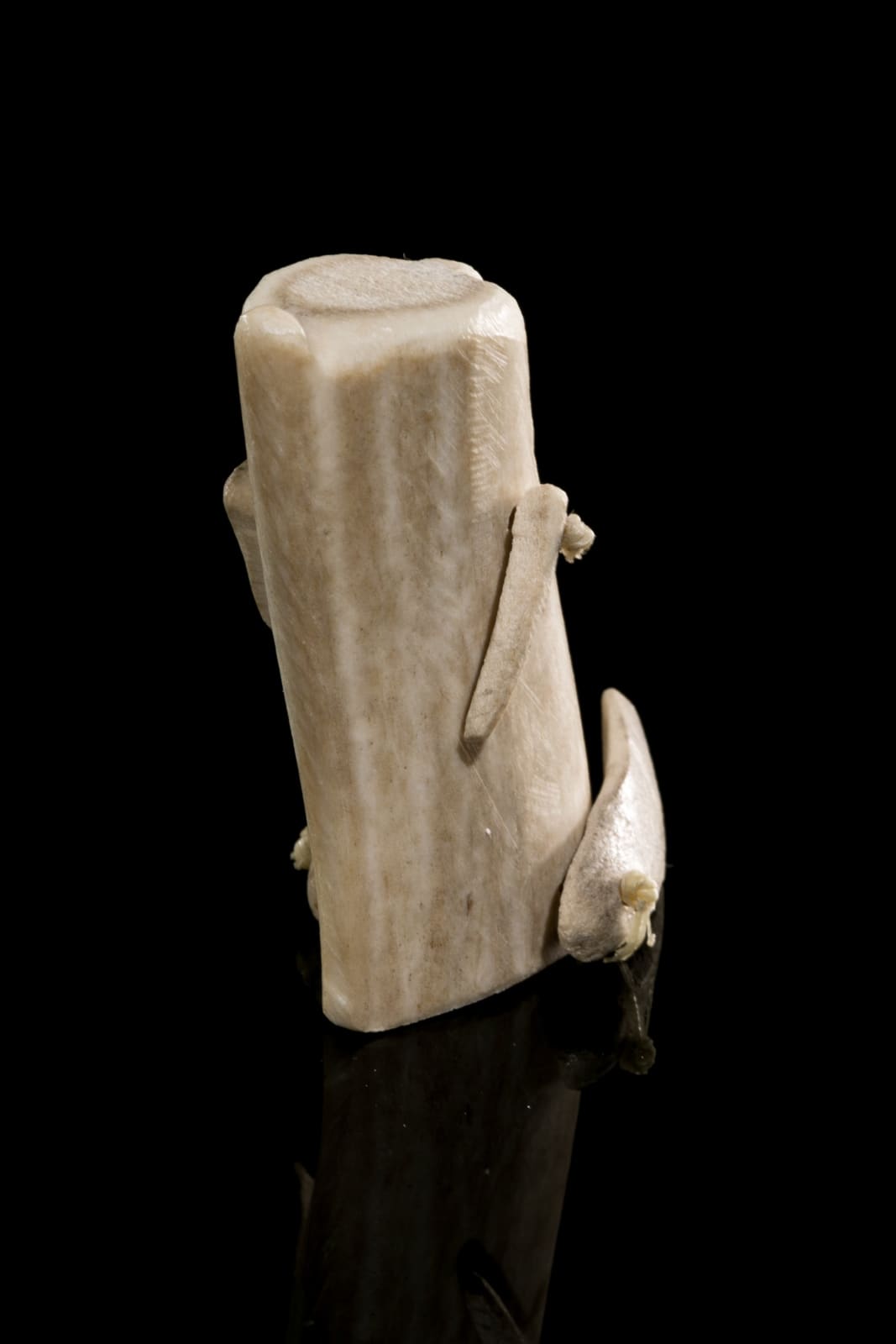 Attr: LUKE ANOWTALIK (1932-2006) ARVIAT (ESKIMO POINT), Seated Inuk (Articulated Doll), mid 1970s