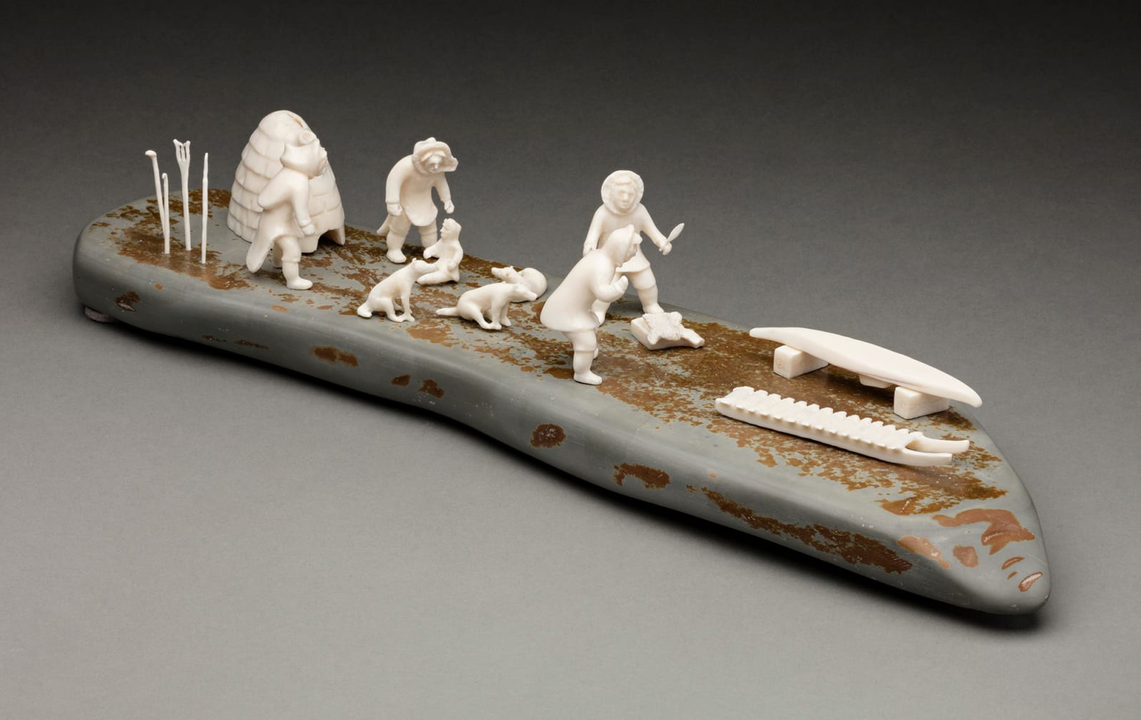 JACKOPOSIE OOPAKAK (1948-2015) IQALUIT (FROBISHER BAY), Camp Scene, early 1990s