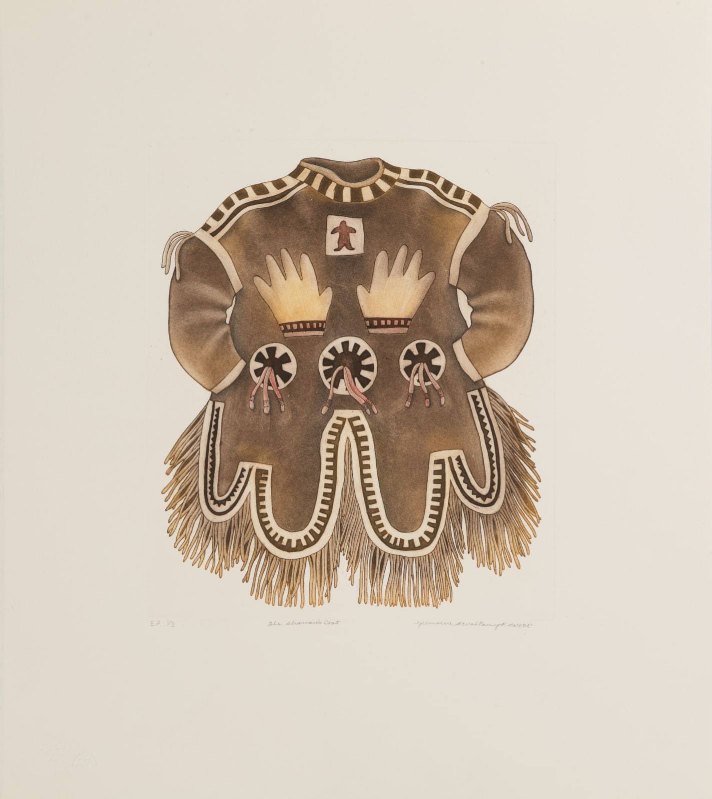 GERMAINE ARNAKTAUYOK (1946-) Iglulik (Igloolik), The Shaman's Coat, 2001