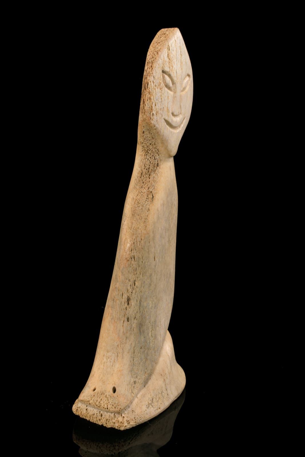 NUTARALAQ AKULUKJUK (1916-D) PANNIRTUQ (PANGNIRTUNG), Grinning Spirit Figure, early 1970s