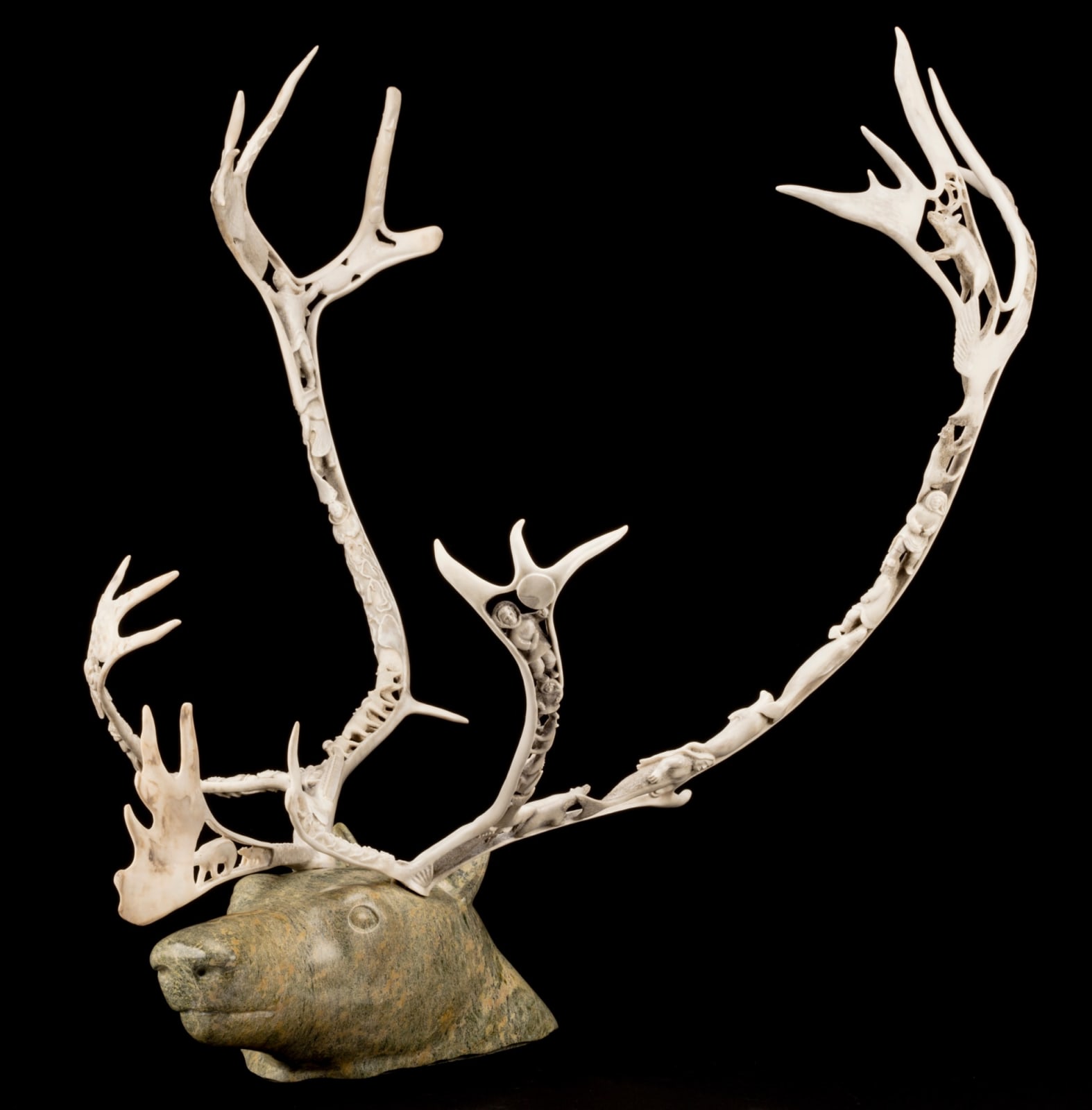 JACKOPOSIE OOPAKAK (1948-2015) IQALUIT (FROBISHER BAY), Untitled (The Inuit World), early 1990s