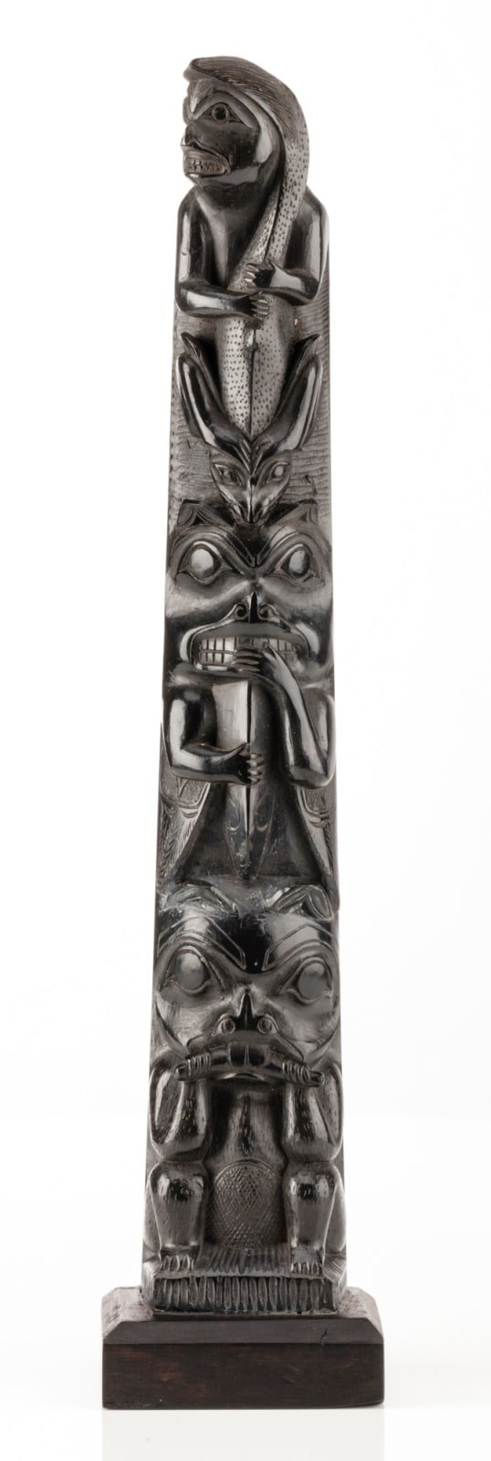 Attr.: ISAAC CHAPMAN (c. 1880-1910) HAIDA, Model Totem Pole, c. 1900