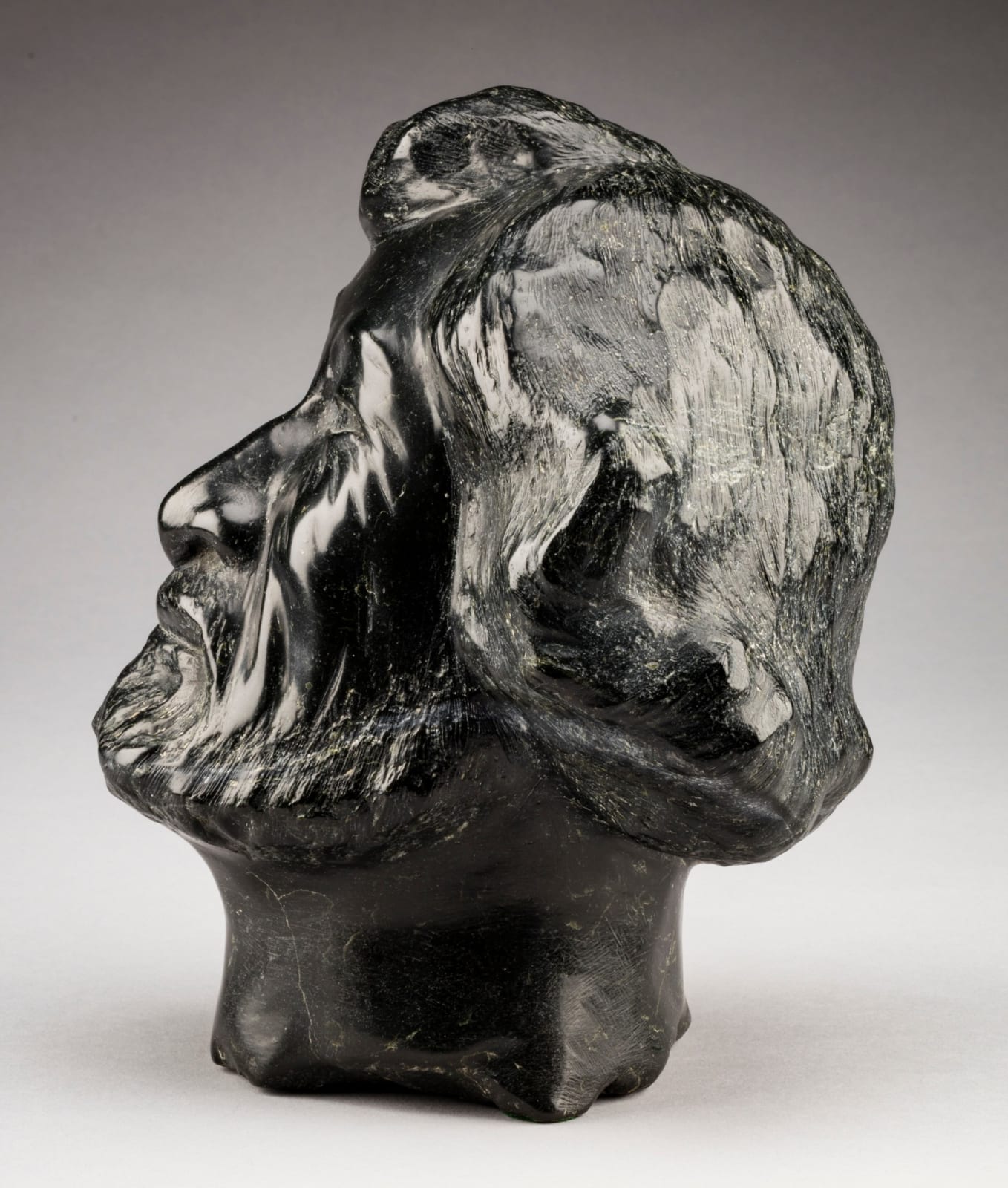 HENRY EVALUARDJUK (1923-2007) IQALUIT (FROBISHER BAY), Head of a Man (Self Portrait), probably early-mid 1980s