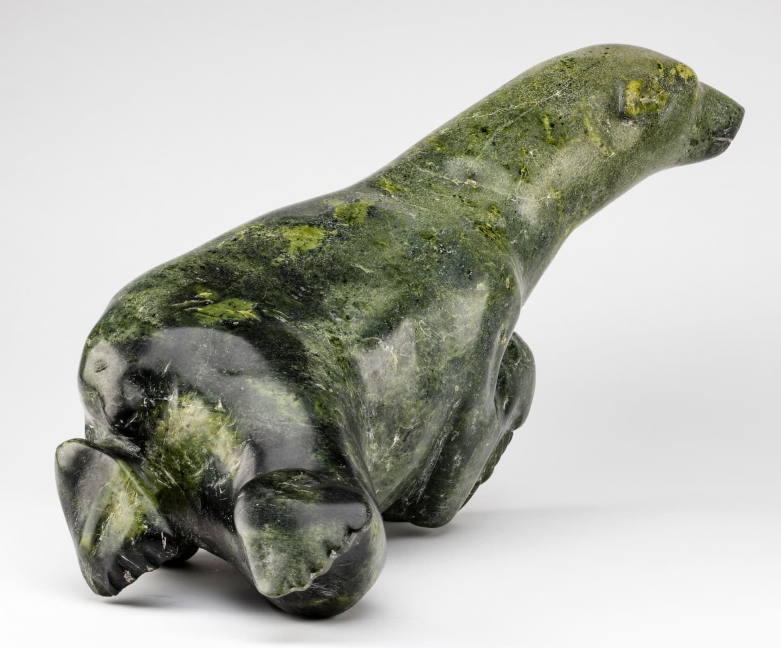 TOWATUGA SAGOUK (1934-) IQALUIT (FROBISHER BAY), Swimming Polar Bear, c. early 1970s