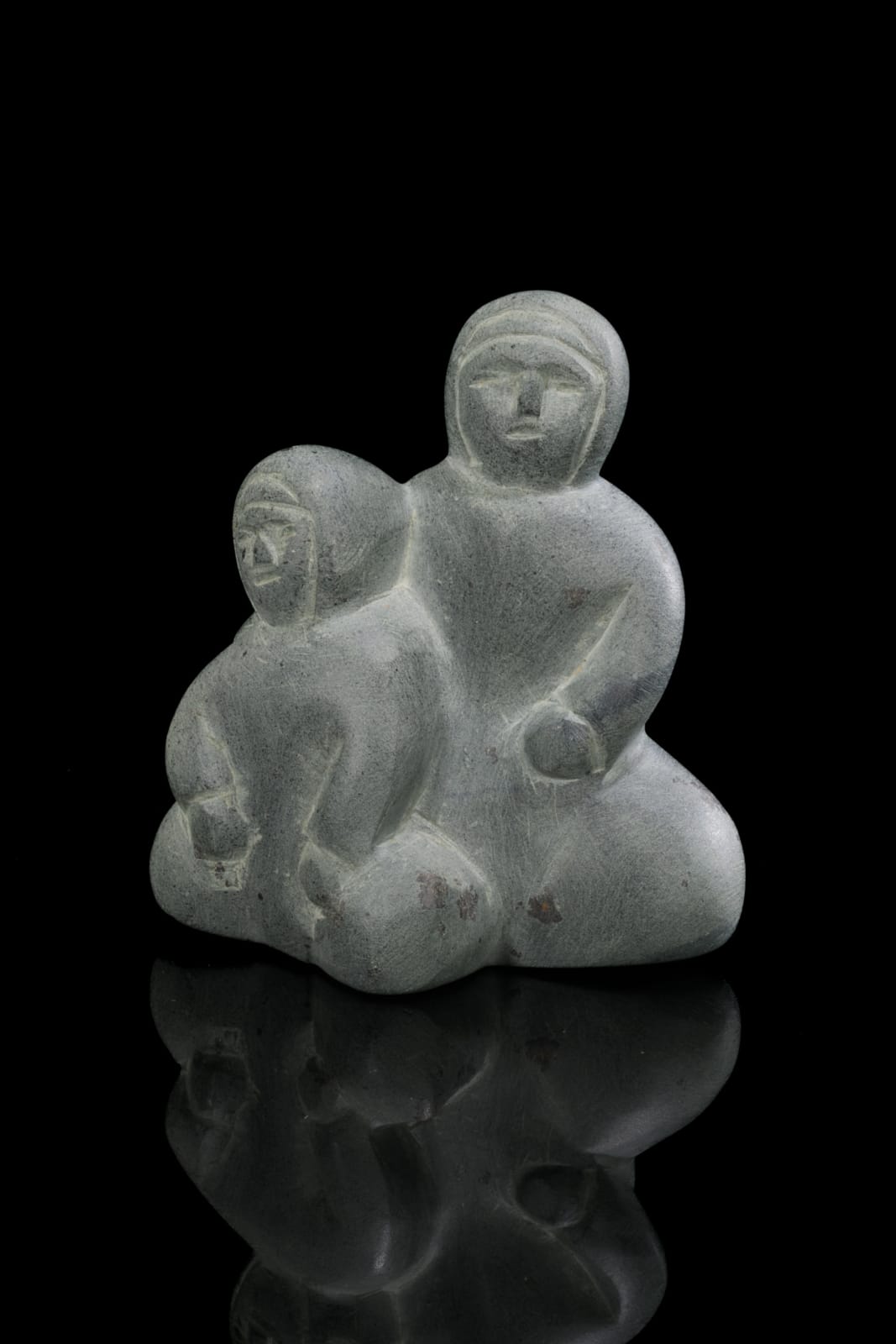 CAMILLE IQULIQ (1963-2005) QAMANI’TUAQ (BAKER LAKE), Mother with Child (Two People), April 1989