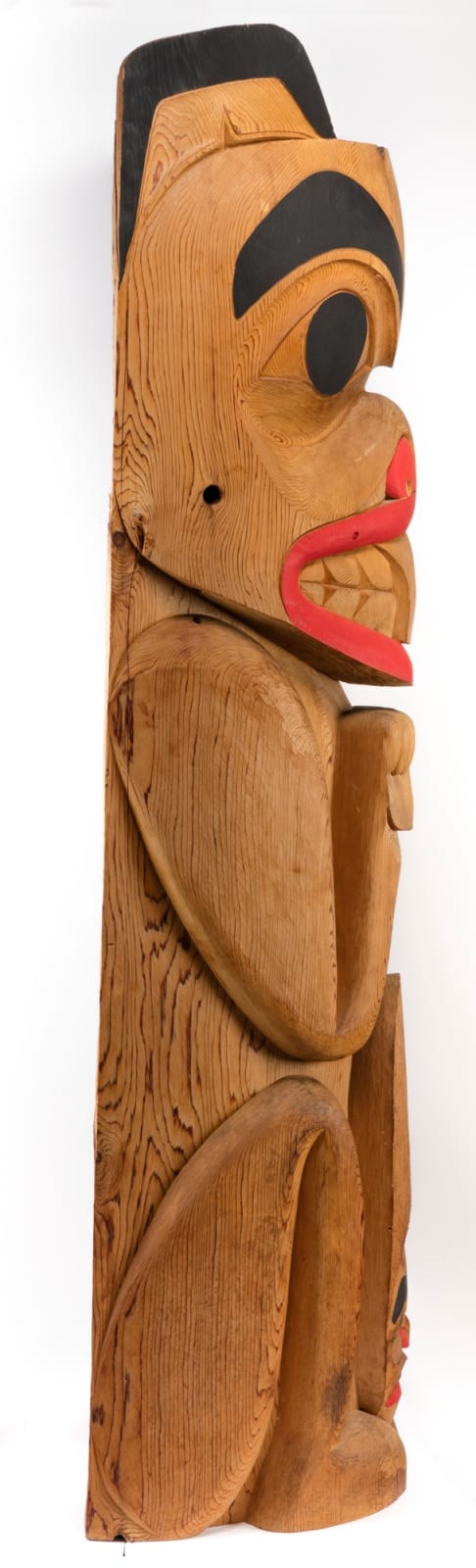 CHARLES PETER (CHUCK) HEIT (YA’YA) (1951-2021) GITXSAN; With possible assistance from REG DAVIDSON (SKIL KAAT'LASS) (1954-) HAIDA, MASSET, and RODNEY HARRIS (1961-), KISPIOX, BC, GITXSAN or RICHARD HARRIS, GITXSAN, Beaver Totem Pole, 1983